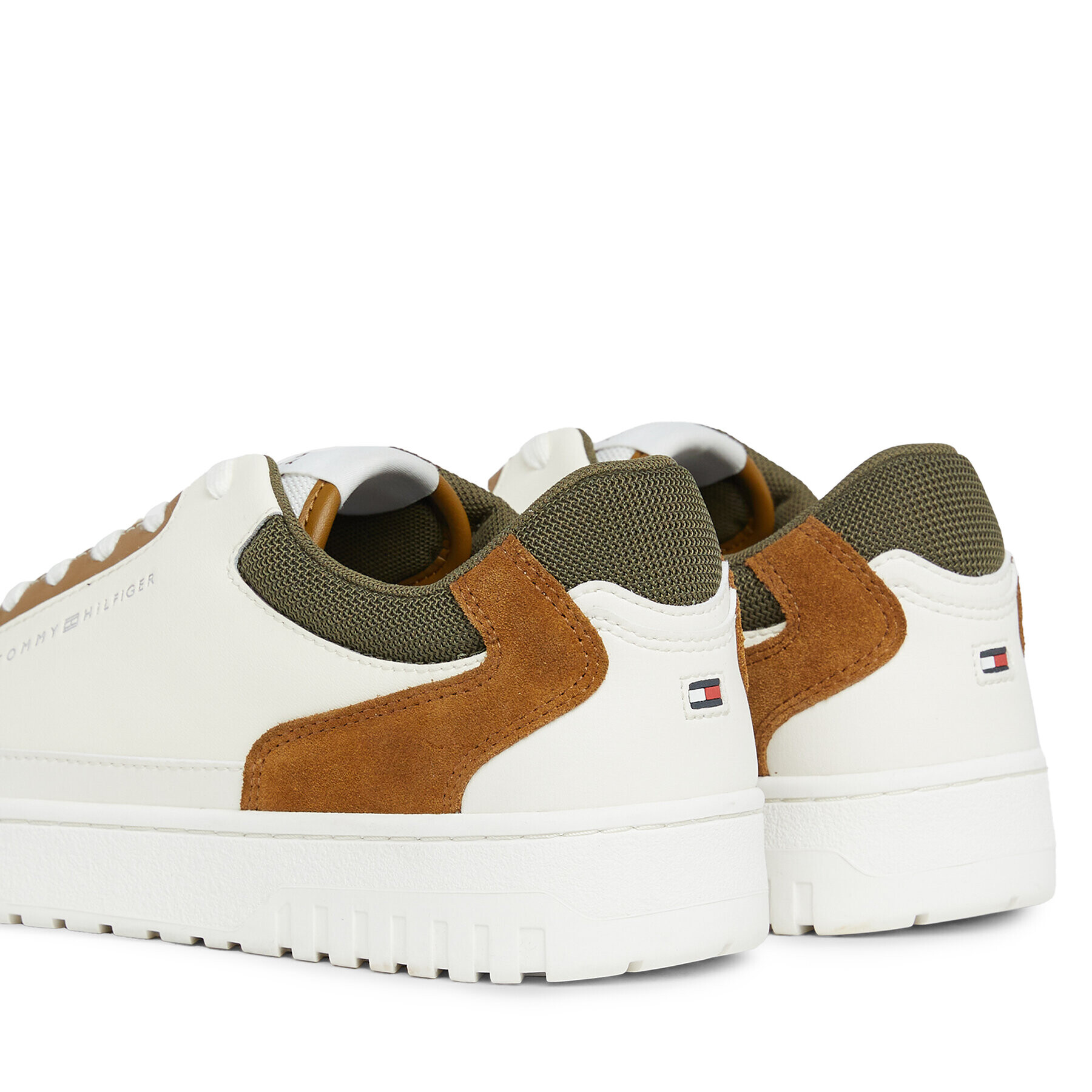 Tommy Hilfiger Sneakers Th Basket Core Rwb FM0FM04730 Alb - Pled.ro