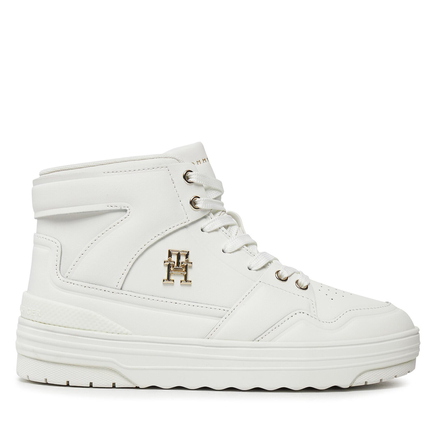 Tommy Hilfiger Sneakers Th Basket Sneaker Hi FW0FW07757 Écru - Pled.ro