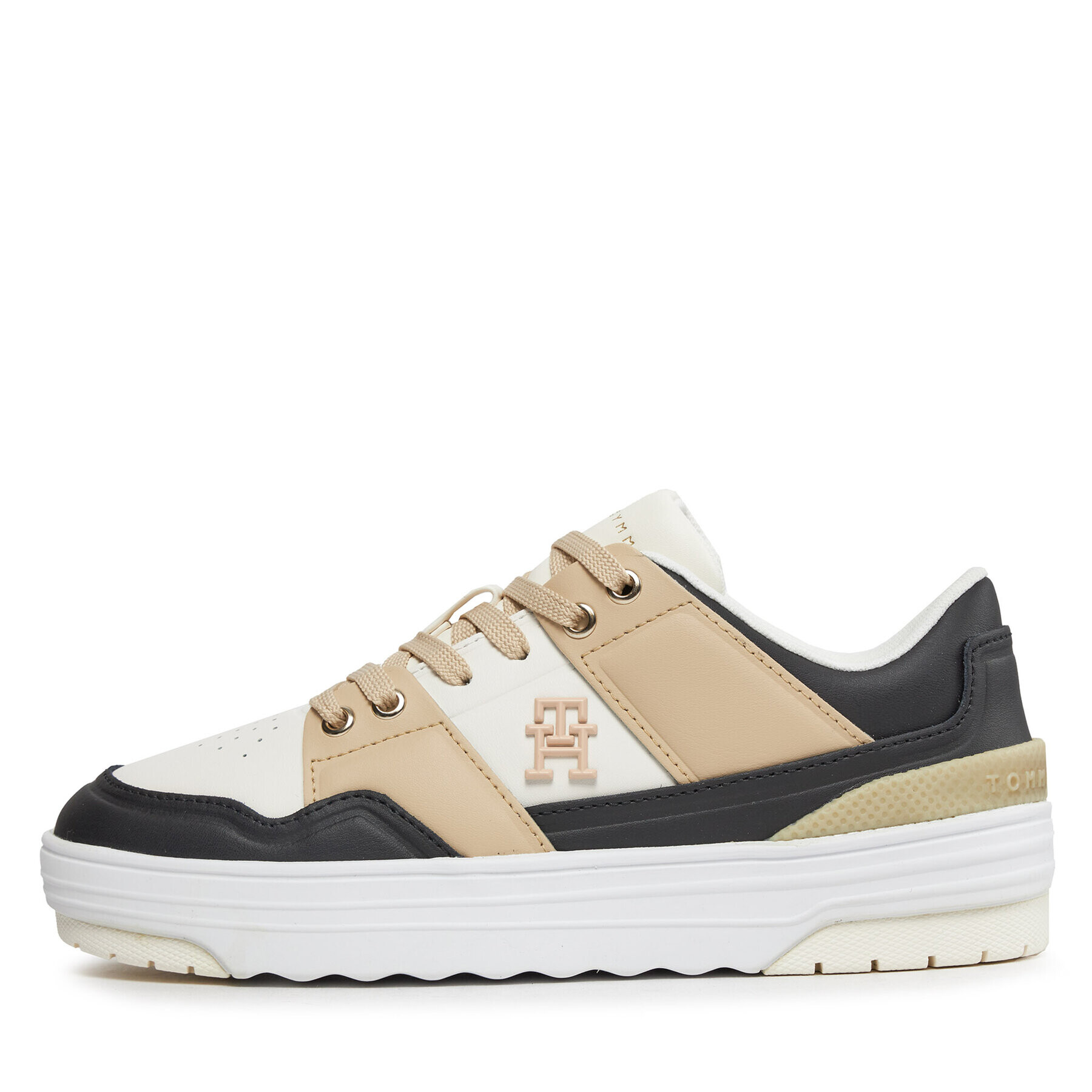 Tommy Hilfiger Sneakers Th Basket Sneaker Lo FW0FW07756 Bej - Pled.ro