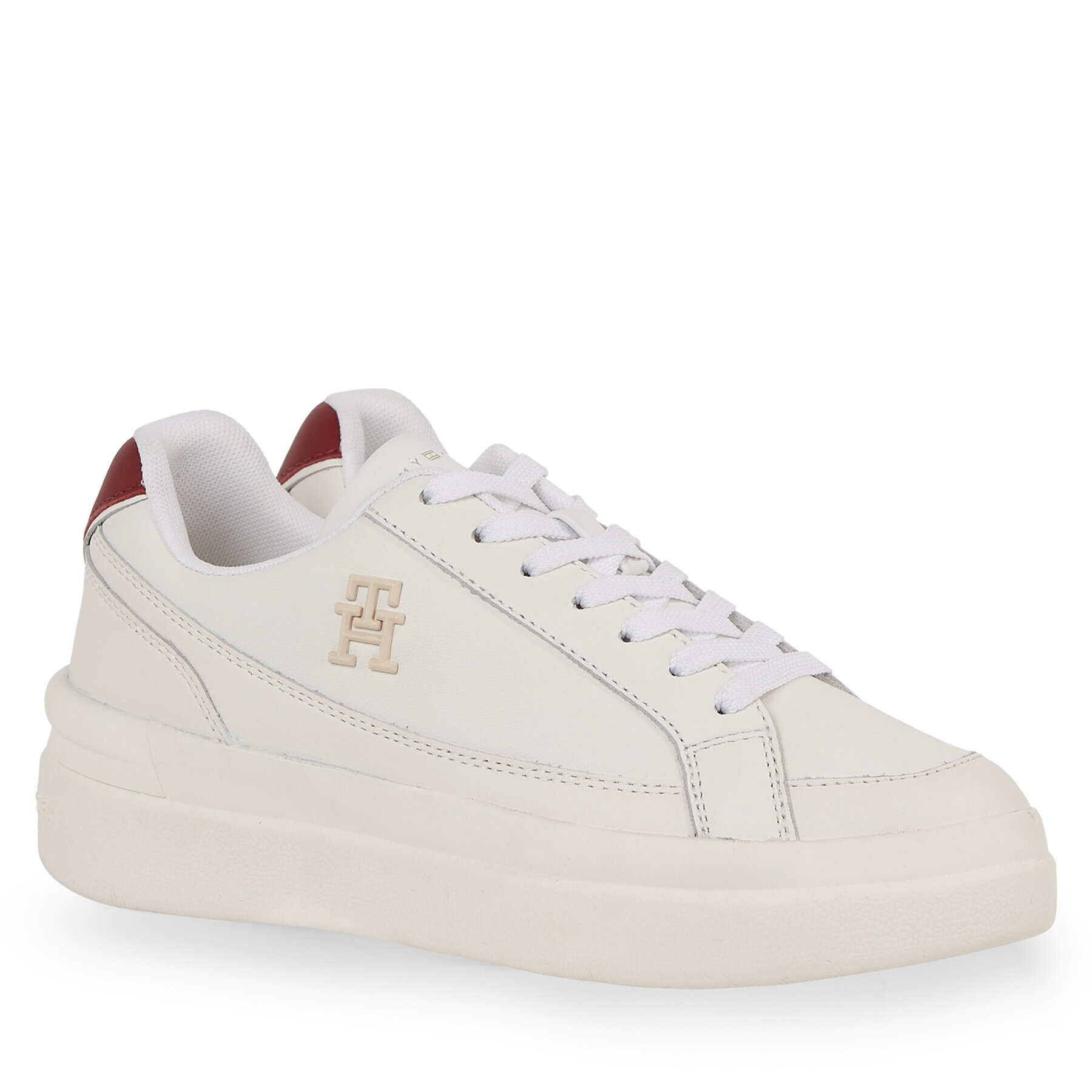 Tommy Hilfiger Sneakers Th Elevated Court Sneaker FW0FW07568 Alb - Pled.ro