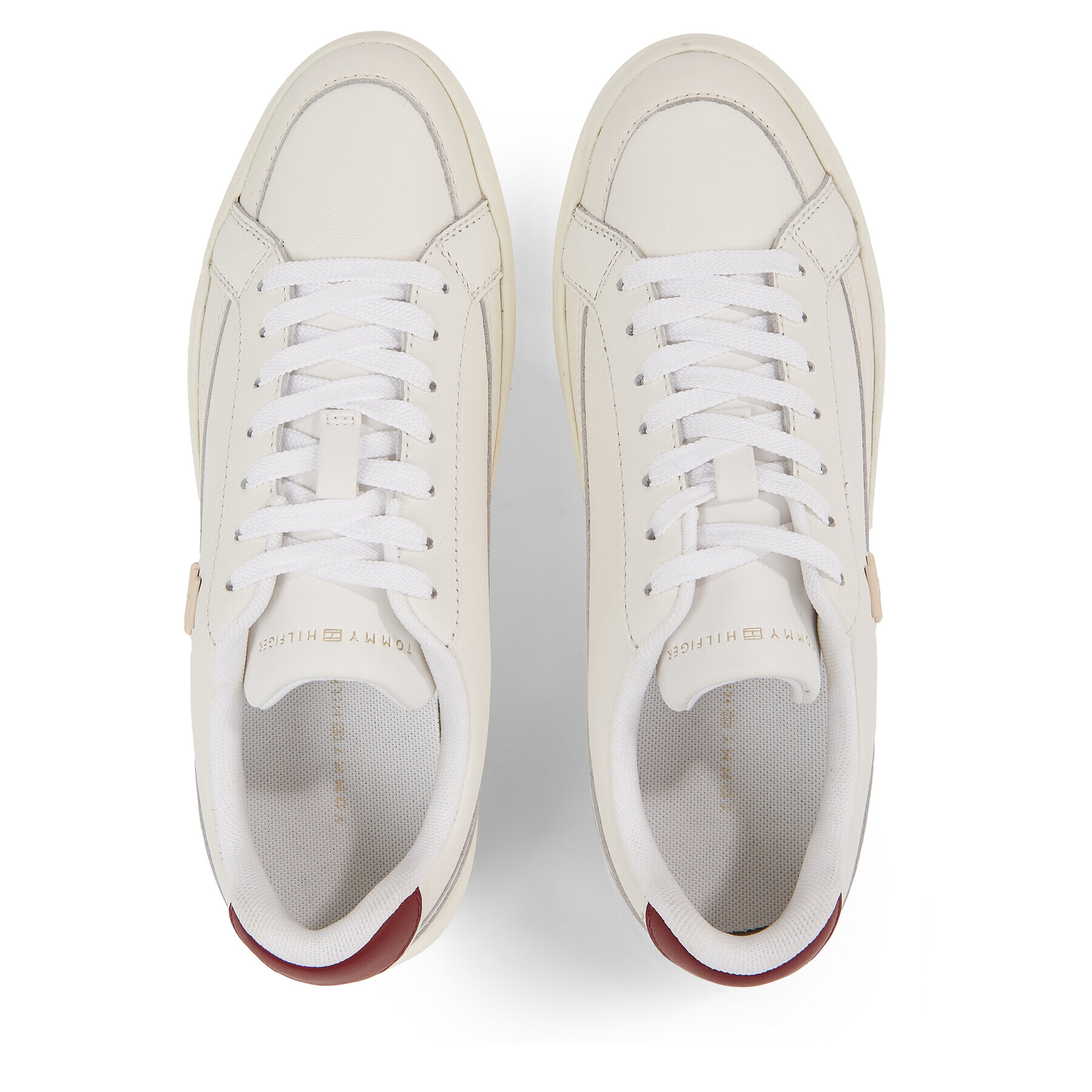 Tommy Hilfiger Sneakers Th Elevated Court Sneaker FW0FW07568 Alb - Pled.ro