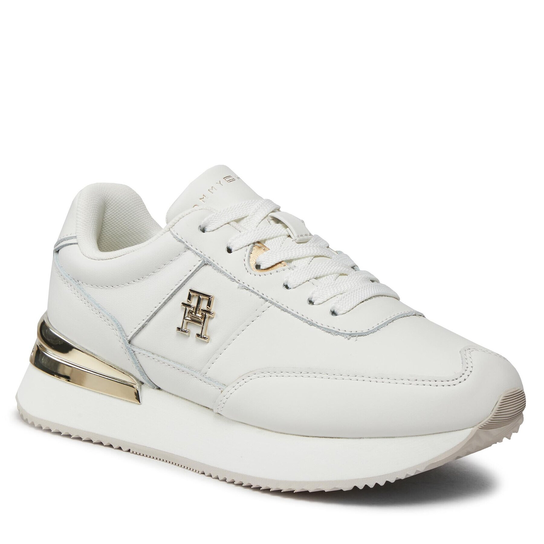 Tommy Hilfiger Sneakers Th Elevated Feminine Runner Hw FW0FW07830 Alb - Pled.ro