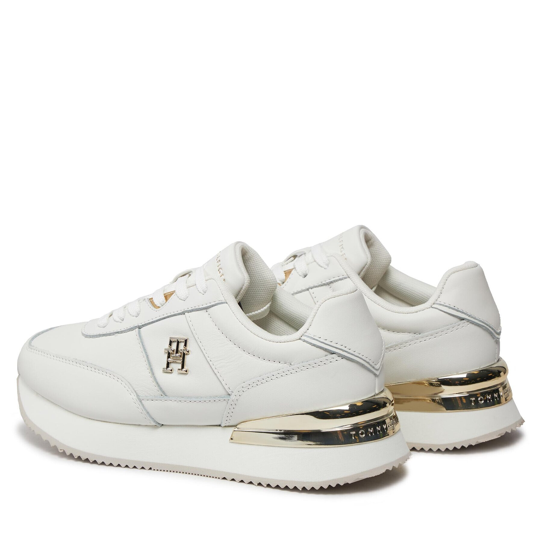 Tommy Hilfiger Sneakers Th Elevated Feminine Runner Hw FW0FW07830 Alb - Pled.ro