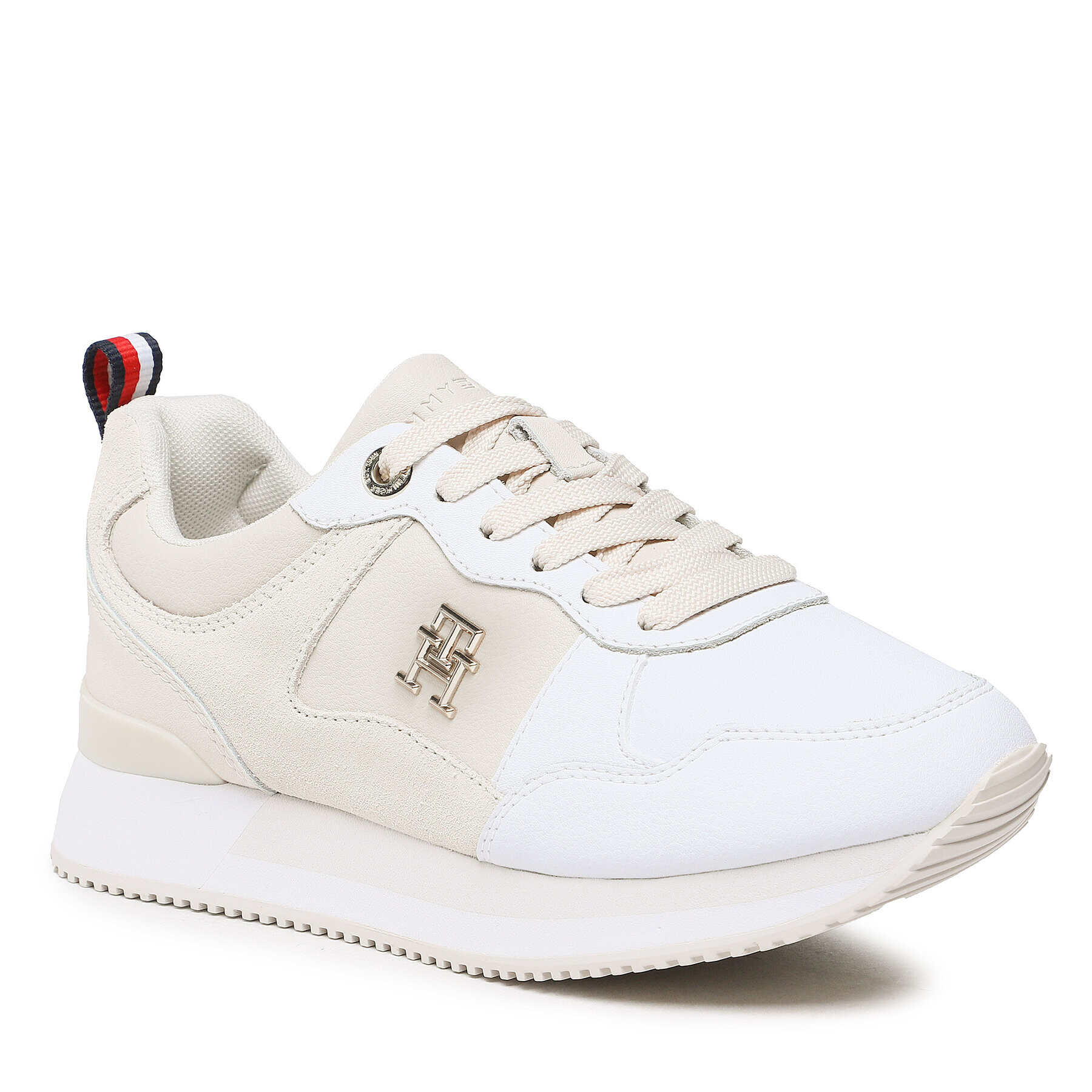 Tommy Hilfiger Sneakers Th Essential Runner FW0FW06860 Bej - Pled.ro