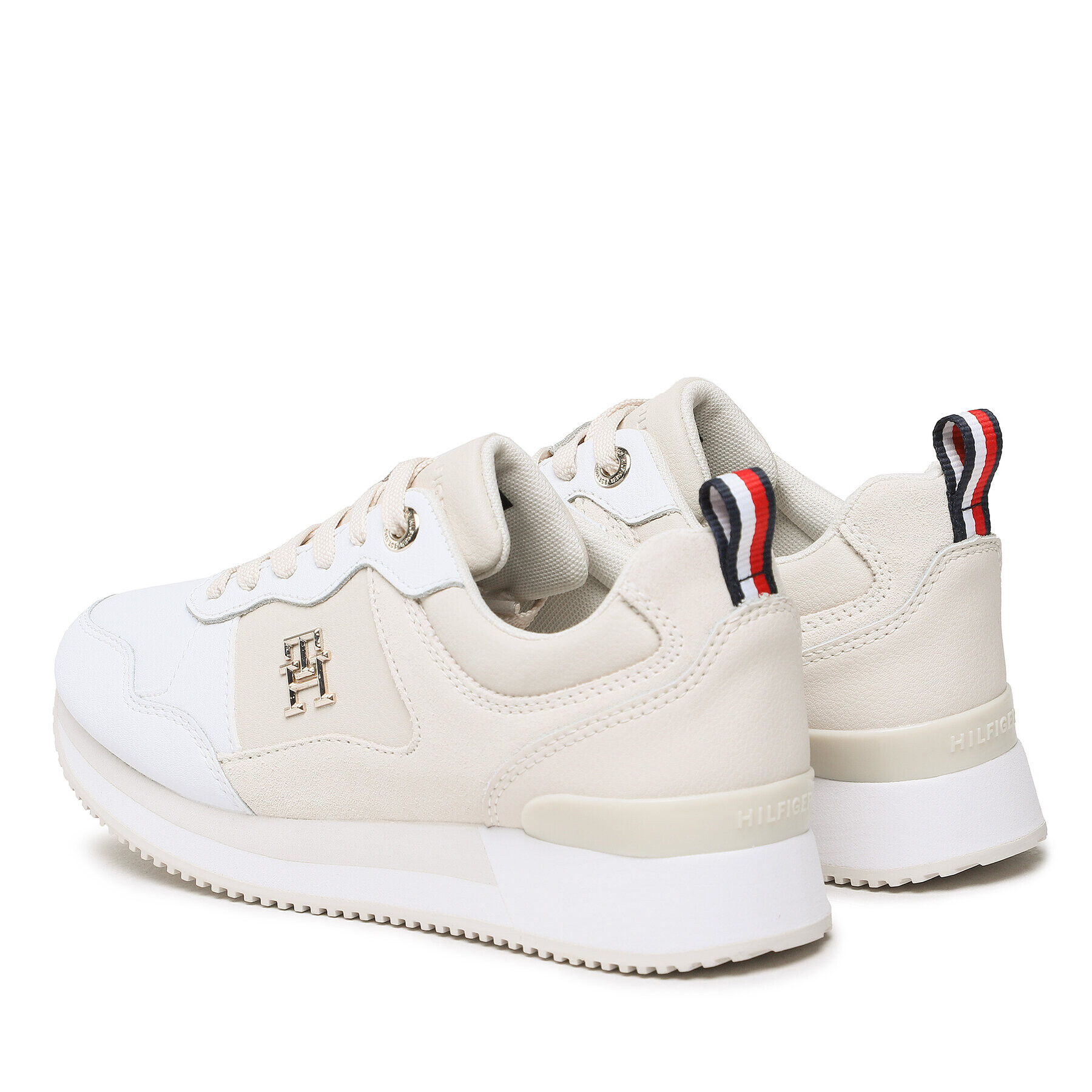 Tommy Hilfiger Sneakers Th Essential Runner FW0FW06860 Bej - Pled.ro