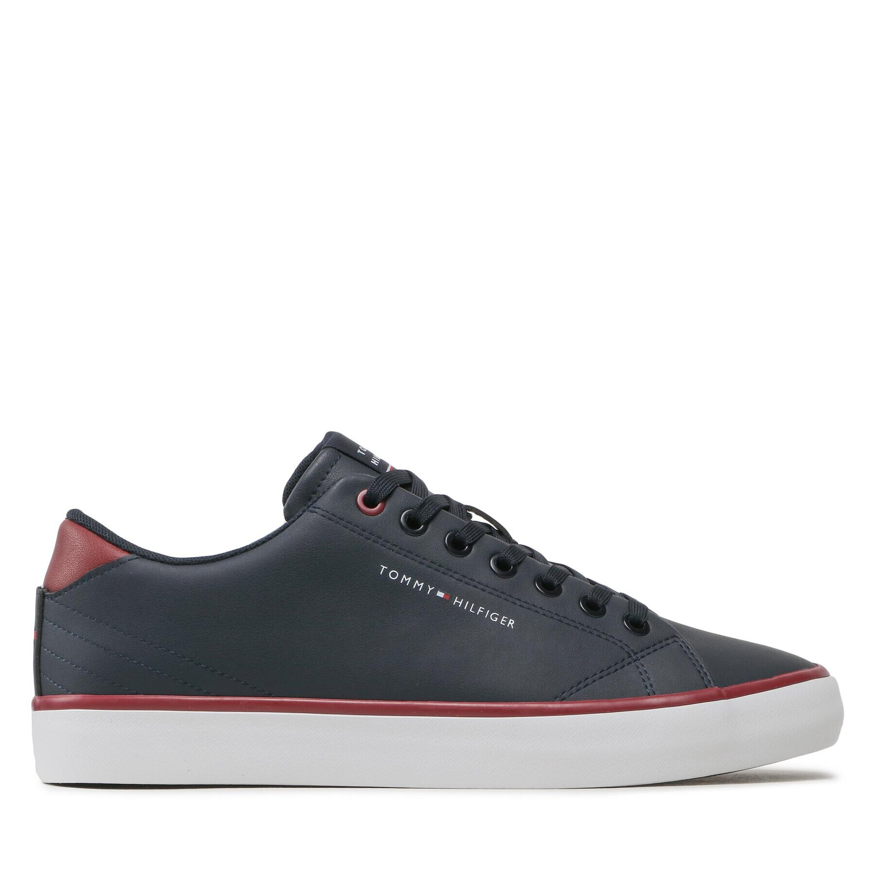 Tommy Hilfiger Sneakers Th Hi Vulc Core Low Leather FM0FM04731 Bleumarin - Pled.ro