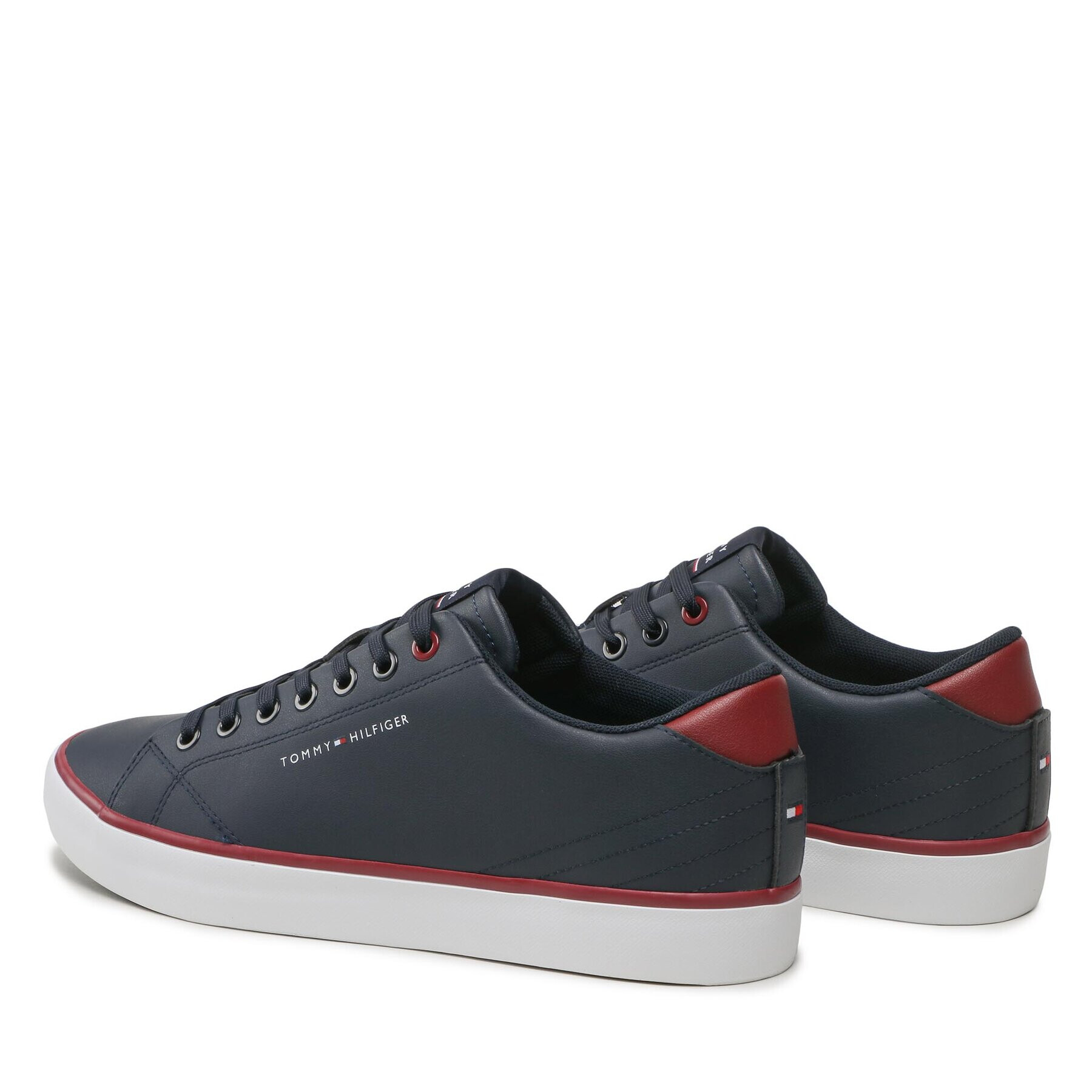 Tommy Hilfiger Sneakers Th Hi Vulc Core Low Leather FM0FM04731 Bleumarin - Pled.ro