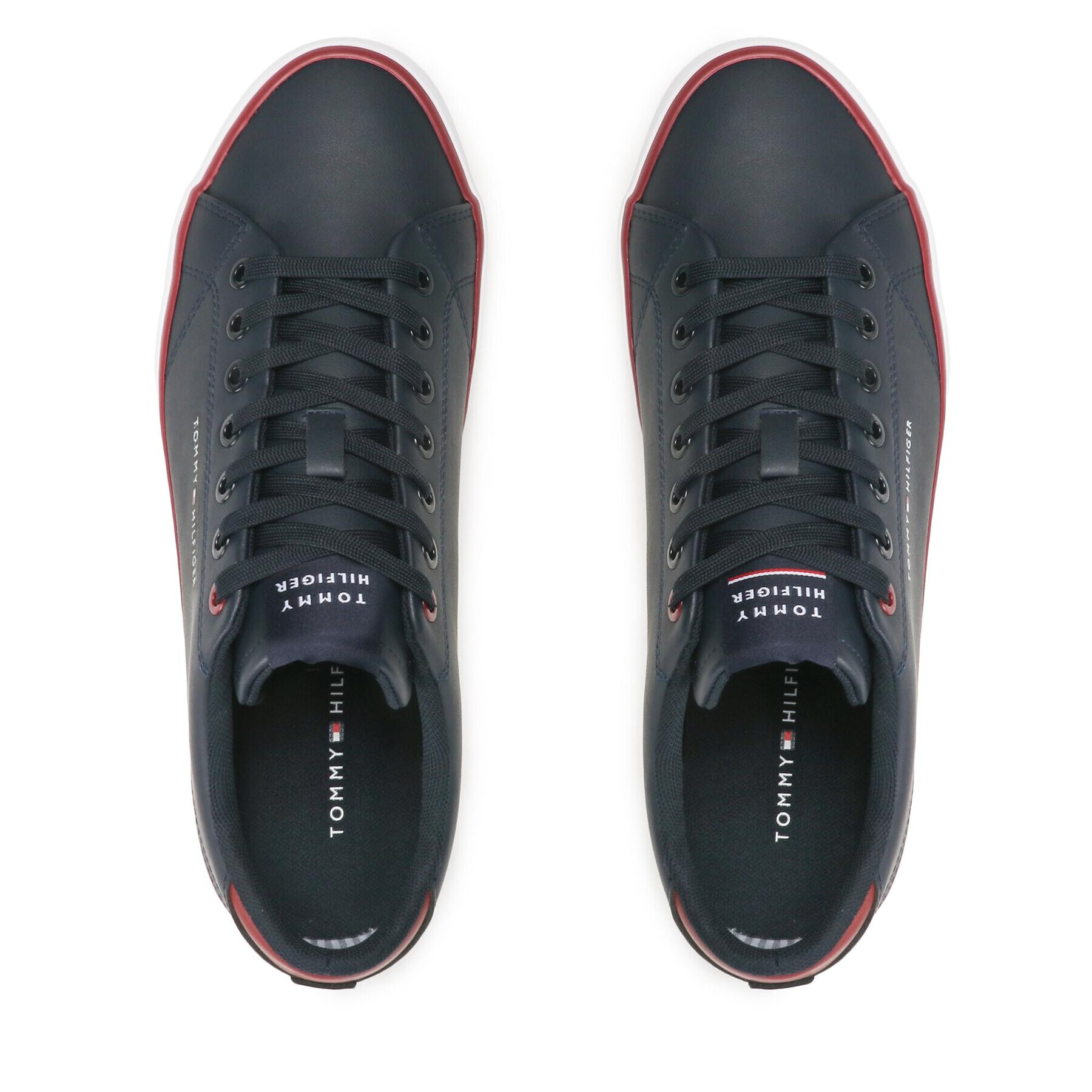 Tommy Hilfiger Sneakers Th Hi Vulc Core Low Leather FM0FM04731 Bleumarin - Pled.ro