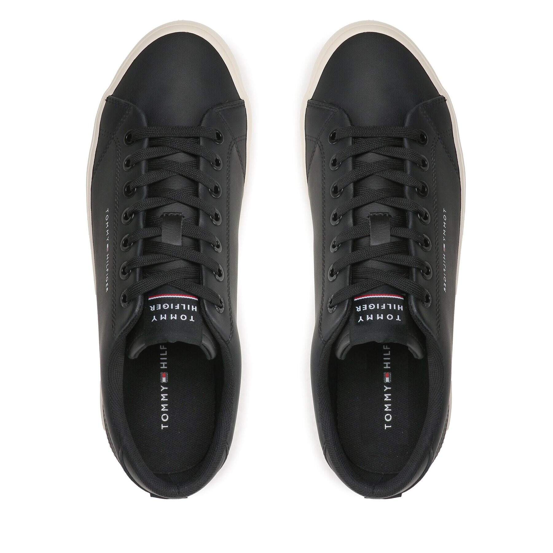 Tommy Hilfiger Sneakers Th Hi Vulc Core Low Lth FM0FM04687 Negru - Pled.ro