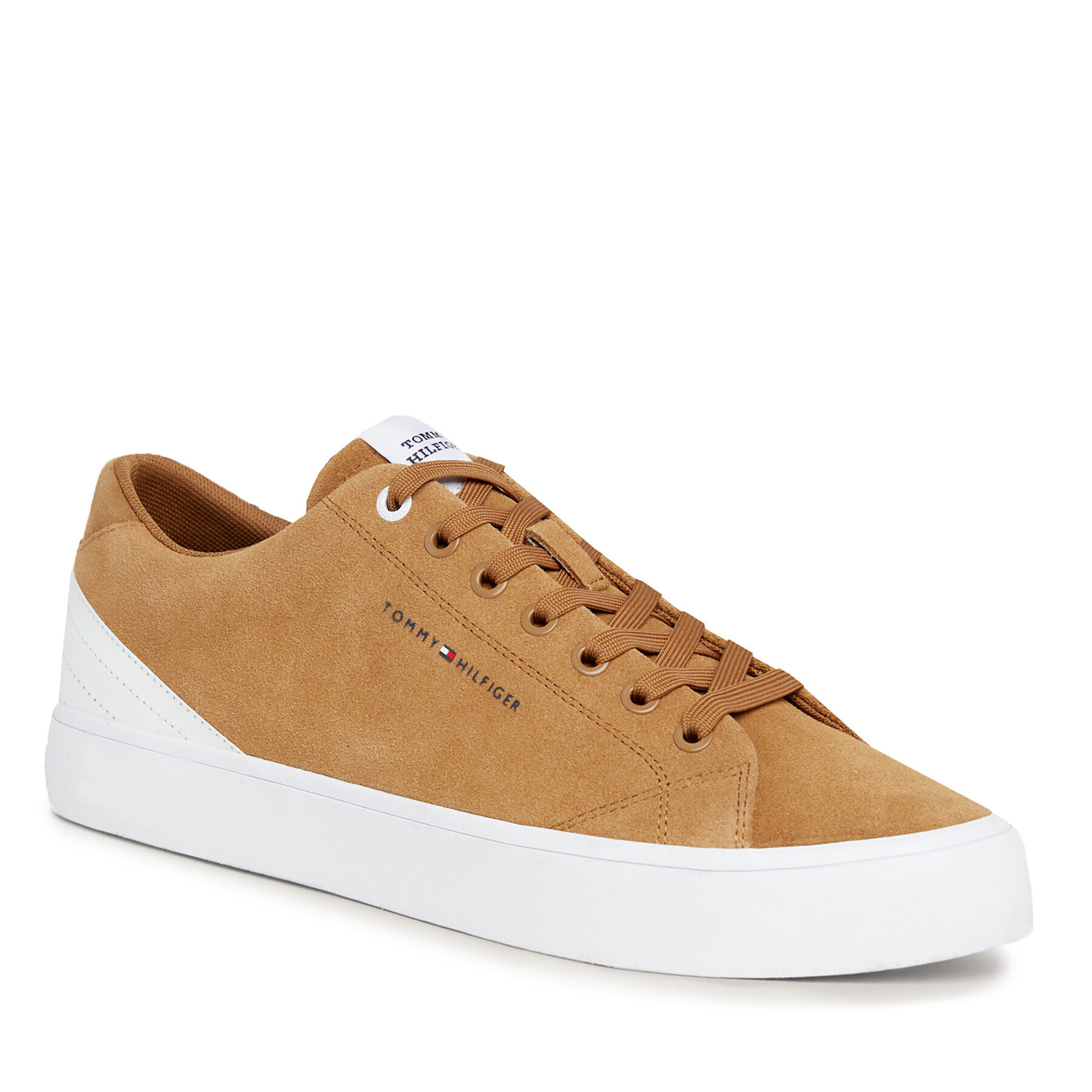 Tommy Hilfiger Sneakers Th Hi Vulc Core Low Suede FM0FM04817 Maro - Pled.ro