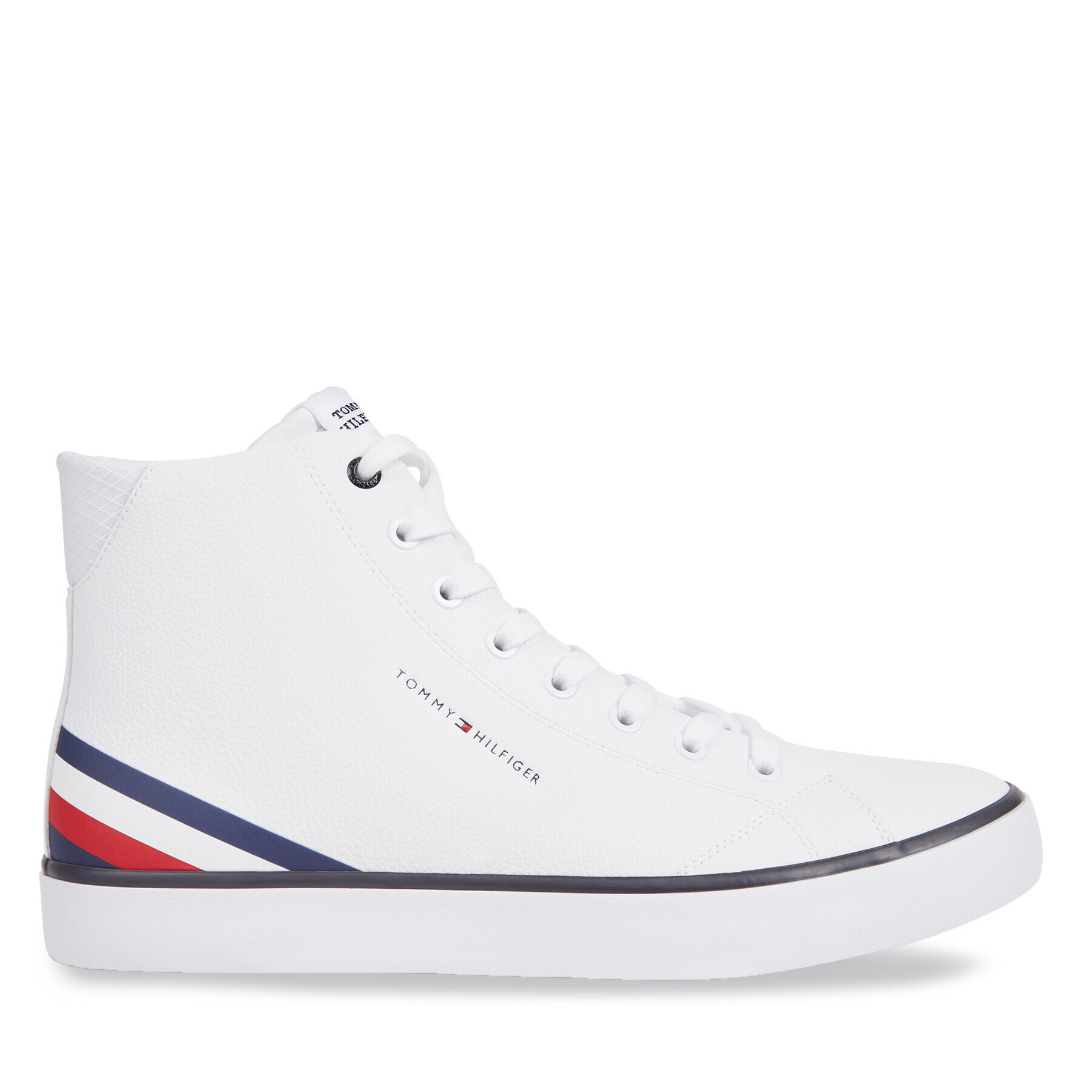 Tommy Hilfiger Sneakers Th Hi Vulc Core Lth FM0FM04816 Alb - Pled.ro