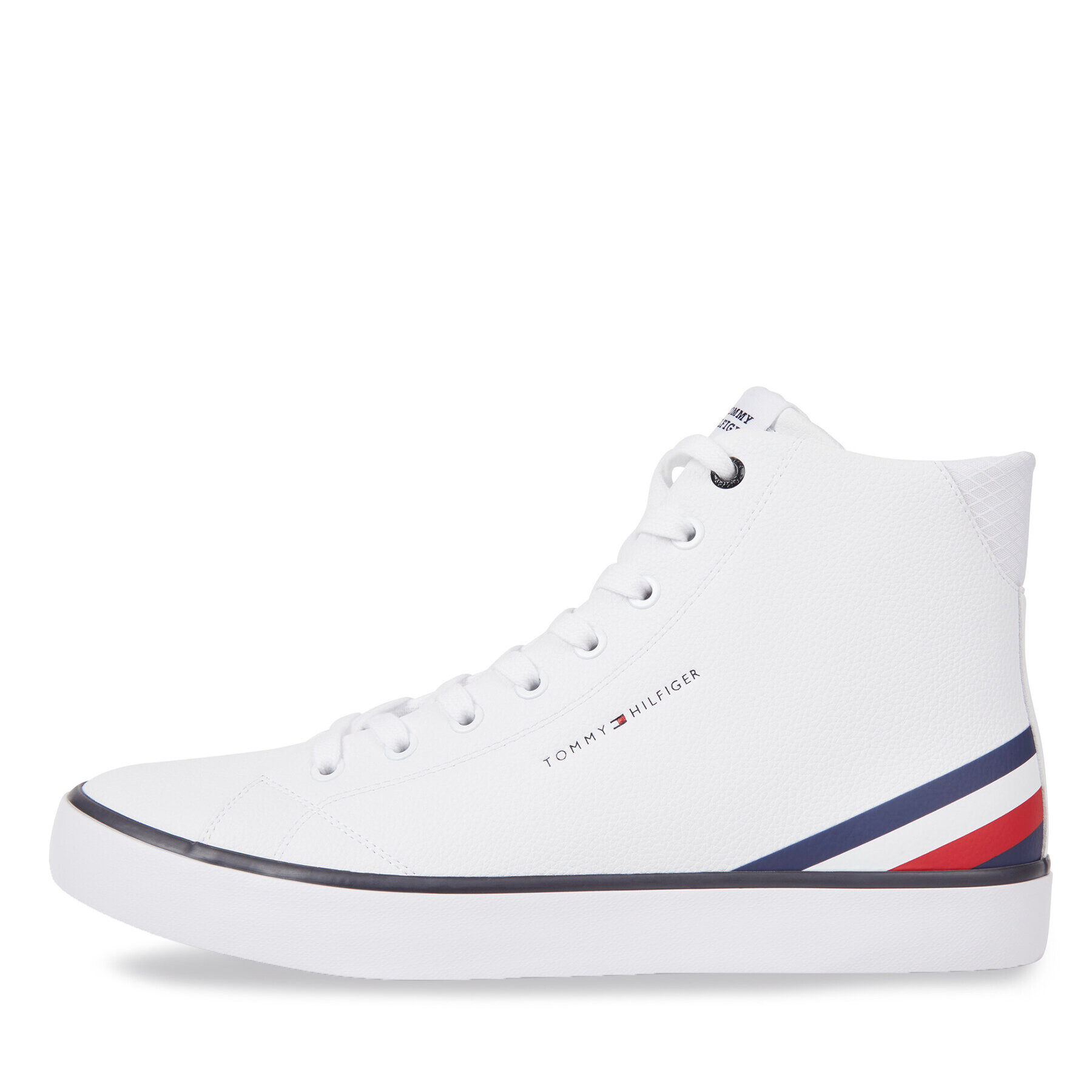 Tommy Hilfiger Sneakers Th Hi Vulc Core Lth FM0FM04816 Alb - Pled.ro