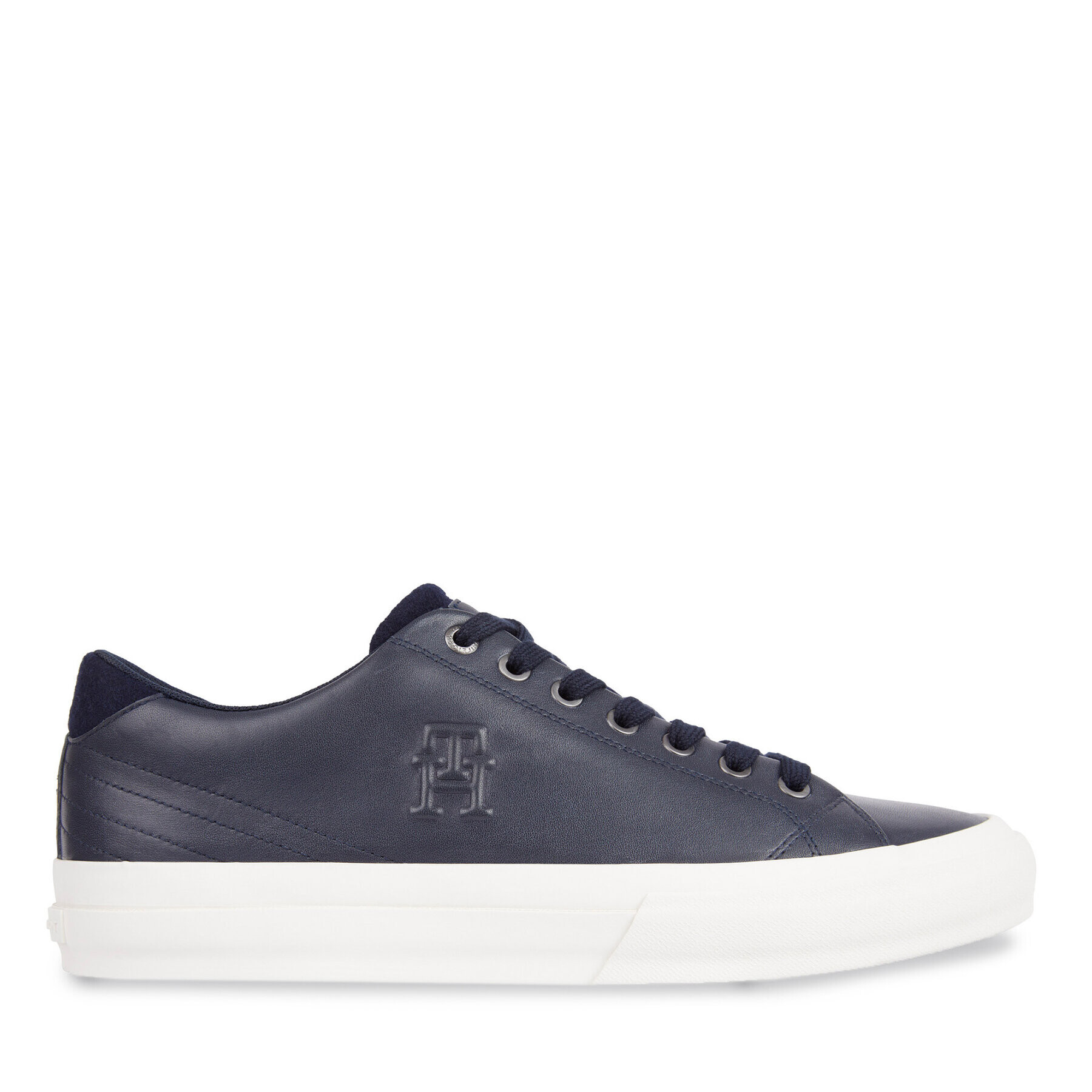 Tommy Hilfiger Sneakers Th Hi Vulc Street Low Lth Prem FM0FM04818 Bleumarin - Pled.ro