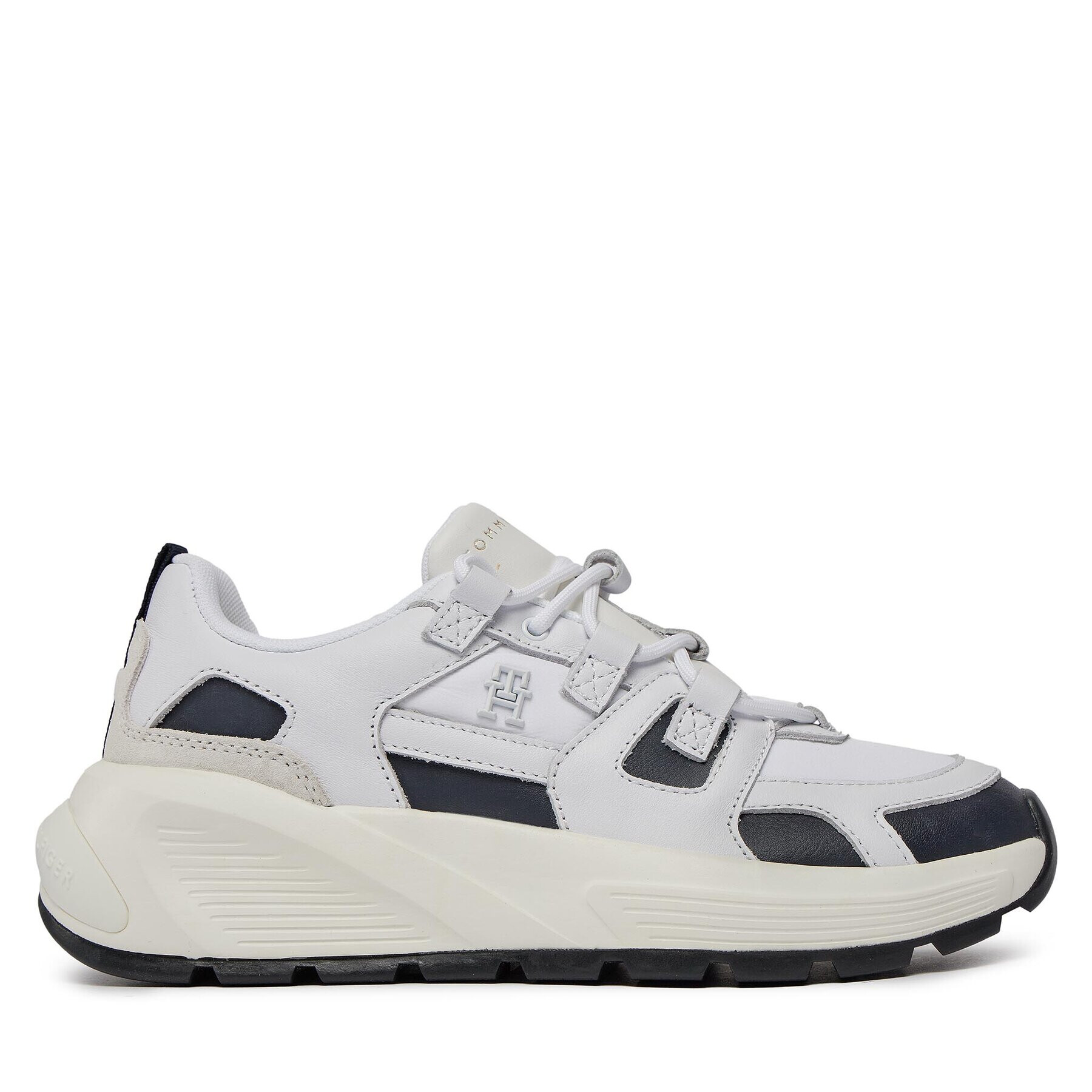 Tommy Hilfiger Sneakers Th Premium Runner Mix FW0FW07651 Alb - Pled.ro