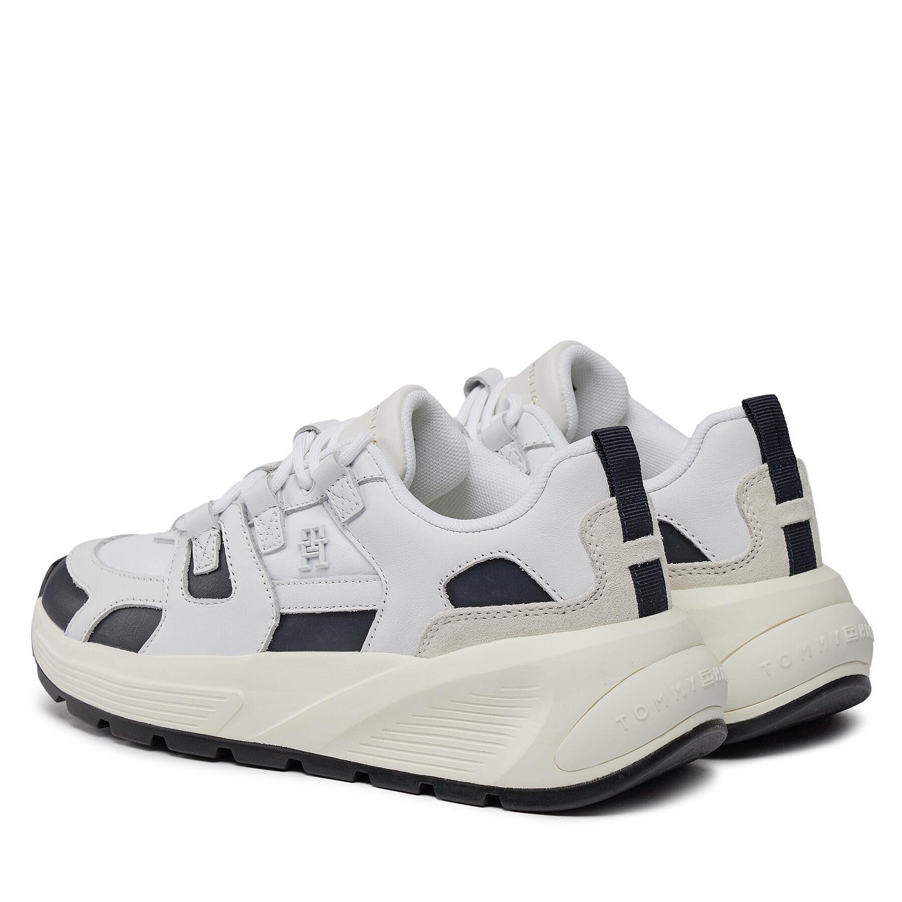 Tommy Hilfiger Sneakers Th Premium Runner Mix FW0FW07651 Alb - Pled.ro