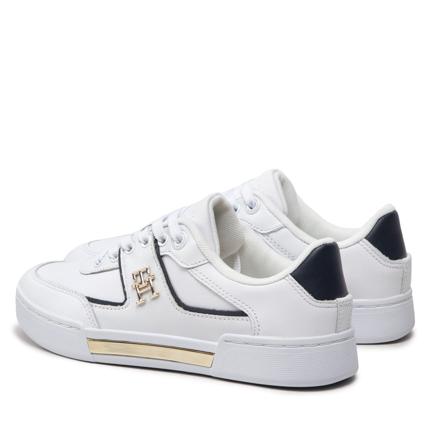 Tommy Hilfiger Sneakers Th Prep Court Sneaker FW0FW06859 Alb - Pled.ro