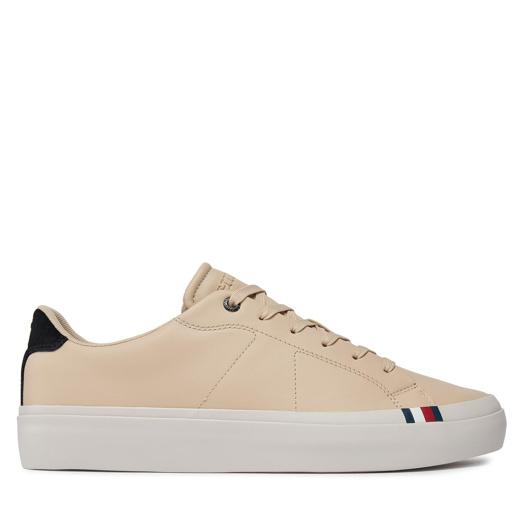 Tommy Hilfiger Sneakers Thick Vulc Low Premium Lth FM0FM04881 Alb - Pled.ro