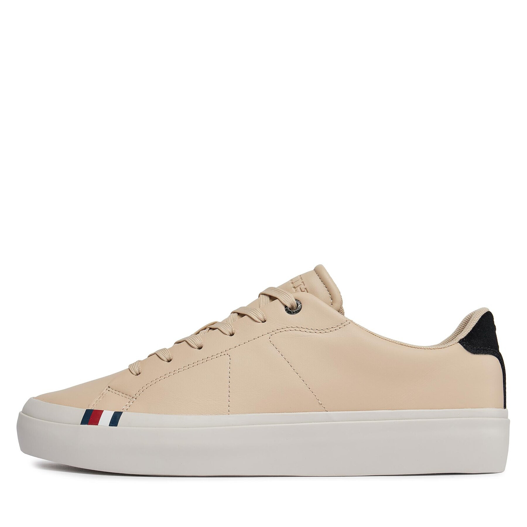 Tommy Hilfiger Sneakers Thick Vulc Low Premium Lth FM0FM04881 Alb - Pled.ro