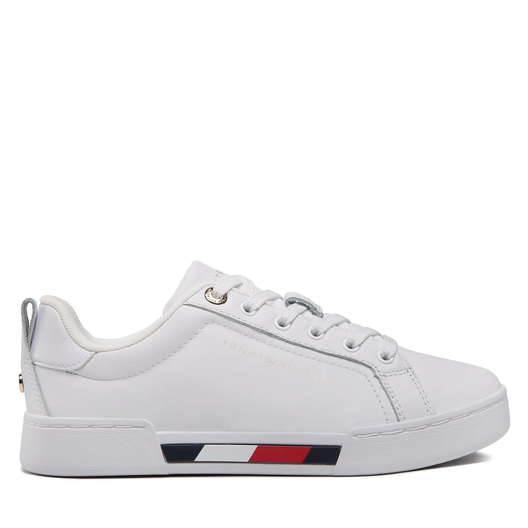 Tommy Hilfiger Sneakers Tricolor Insert Sneaker FW0FW06729 Alb - Pled.ro