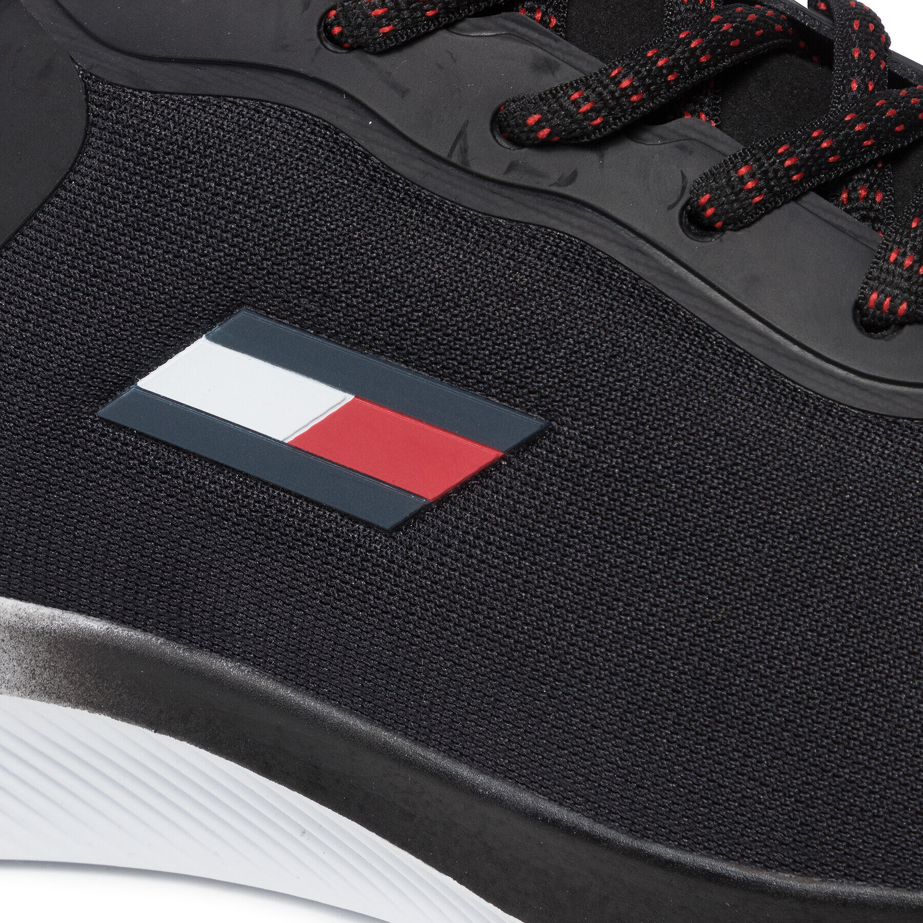 Tommy Hilfiger Sneakers Ts Pro Racer 1 FD0FD00029 Negru - Pled.ro