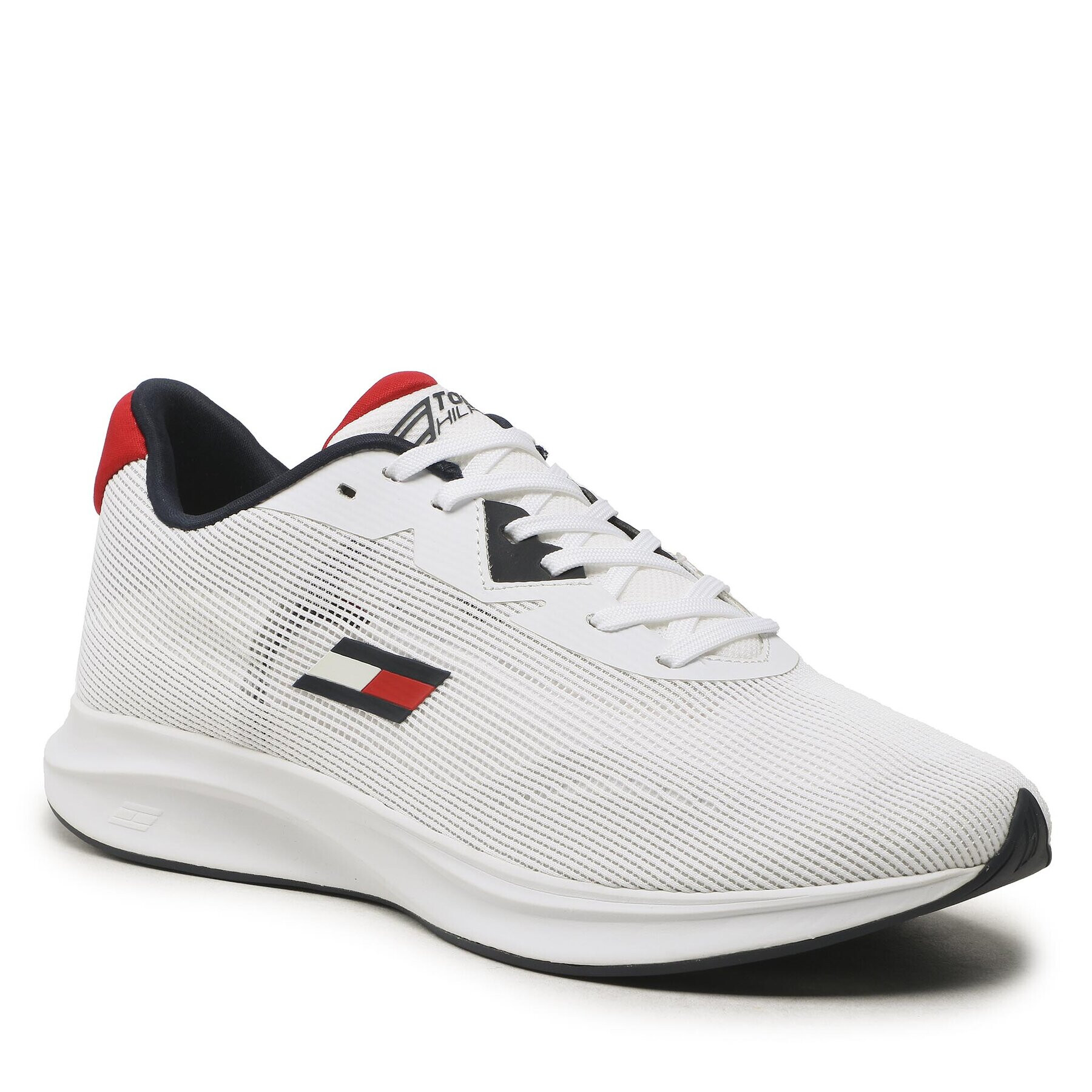 Tommy Hilfiger Sneakers Ts Sleek 6 Speed FD0FD00054 Alb - Pled.ro