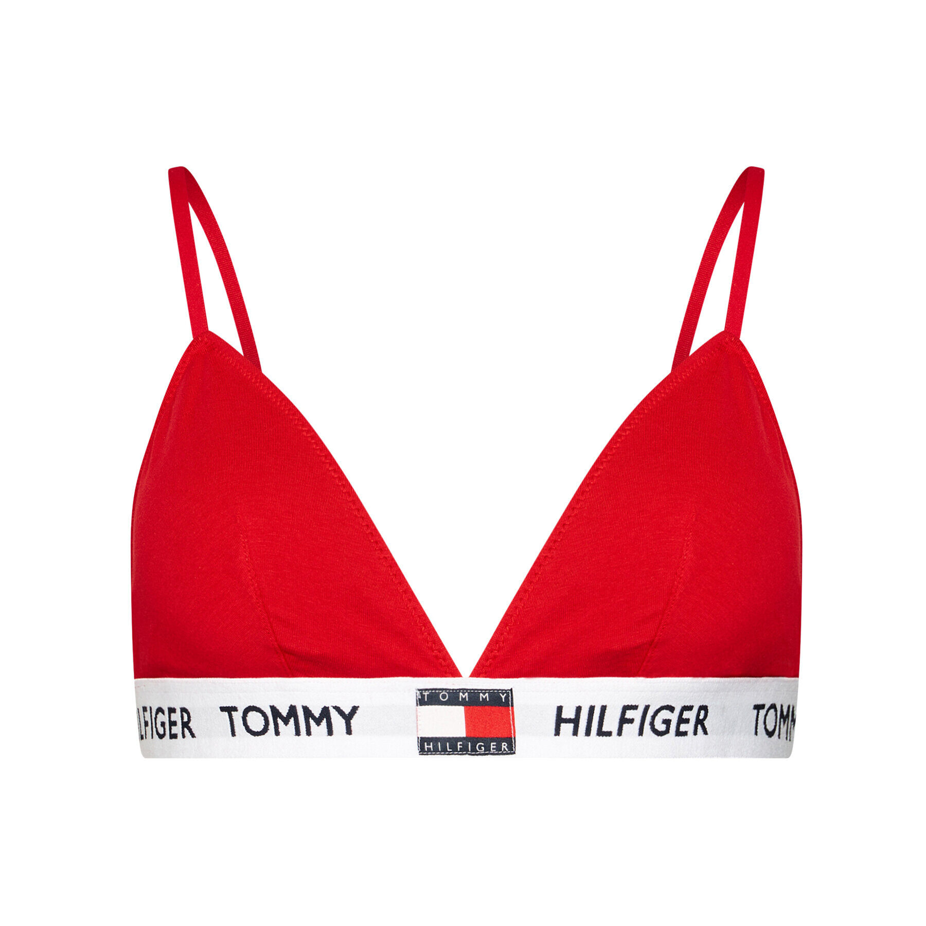 Tommy Hilfiger Sutien Bralette Padded Triangle Bra UW0UW02243 Roșu - Pled.ro