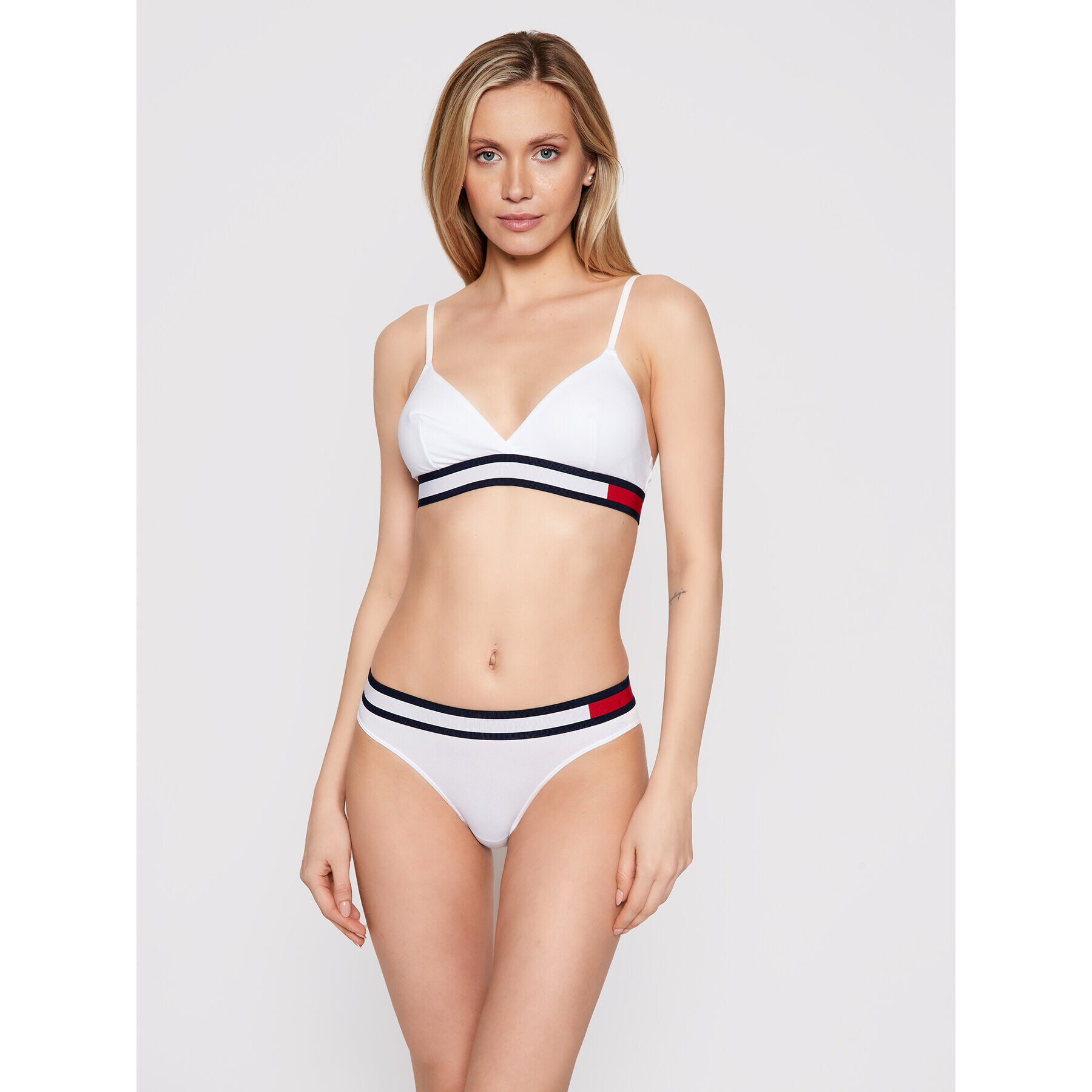 Tommy Hilfiger Sutien Bralette UW0UW01597 Alb - Pled.ro