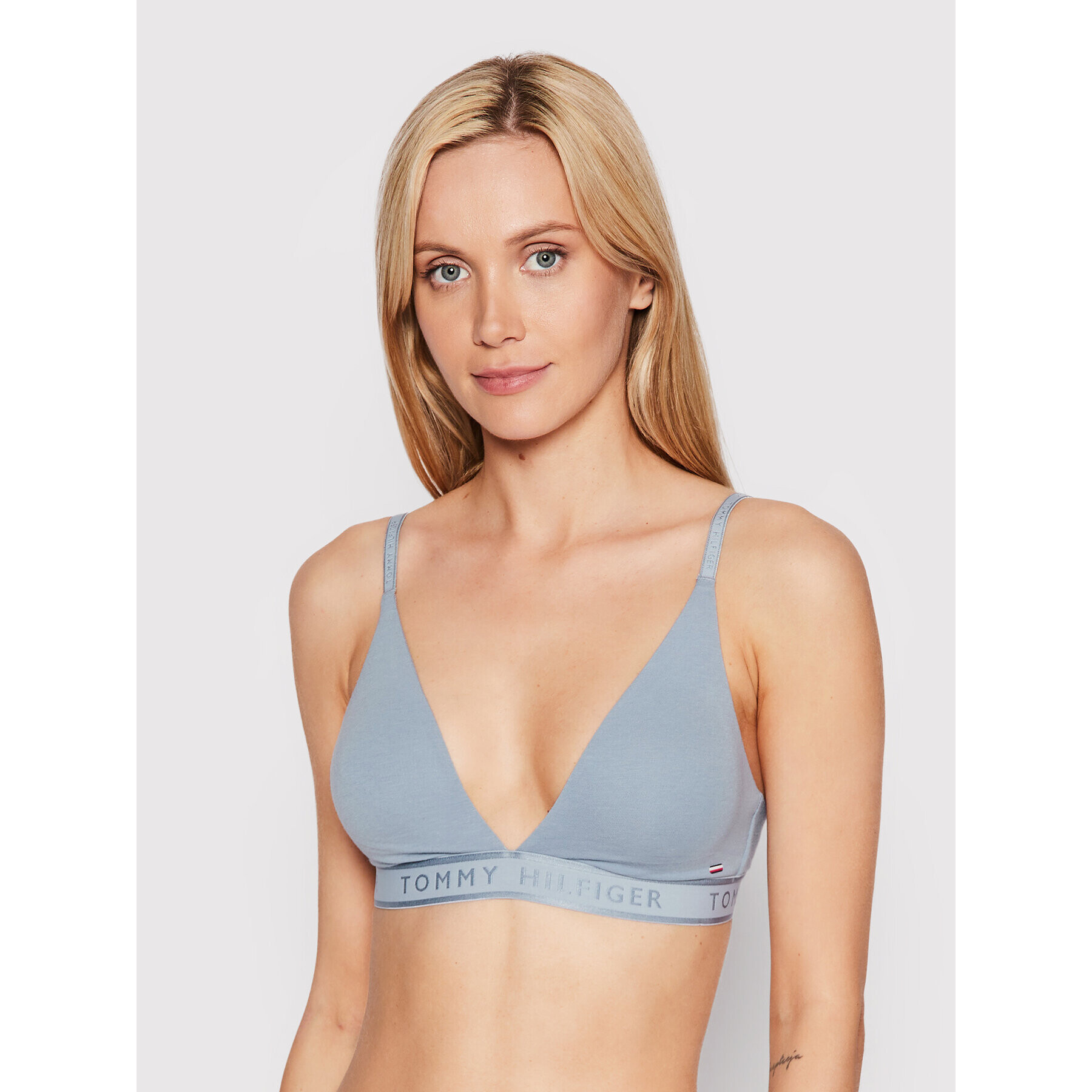 Tommy Hilfiger Sutien Bralette UW0UW03156 Albastru - Pled.ro