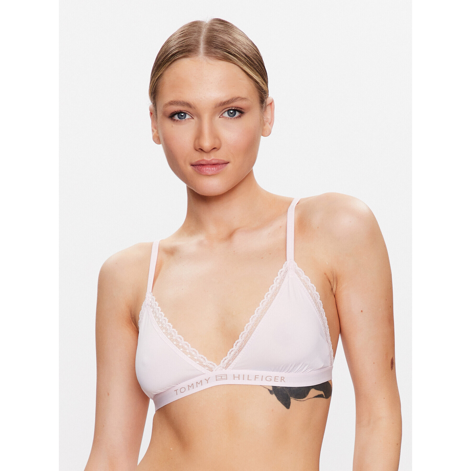 Tommy Hilfiger Sutien Bralette UW0UW04242 Roz - Pled.ro