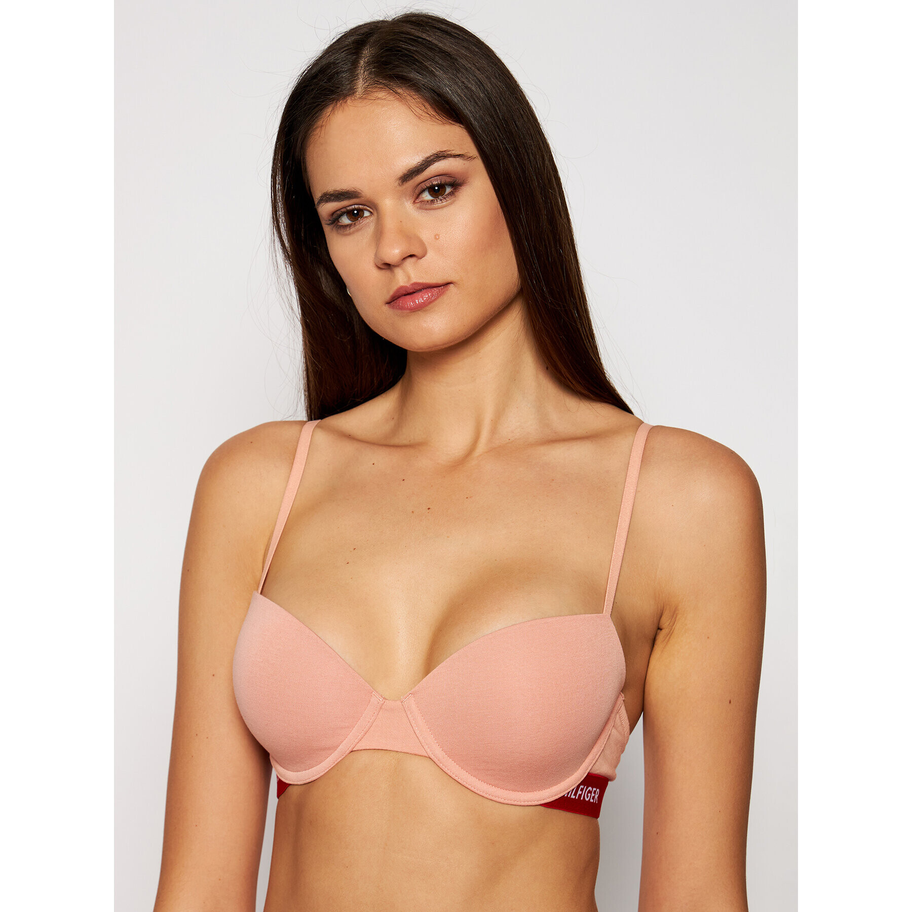 Tommy Hilfiger Sutien cu armătură Demi Bra UW0UW02416 Portocaliu - Pled.ro