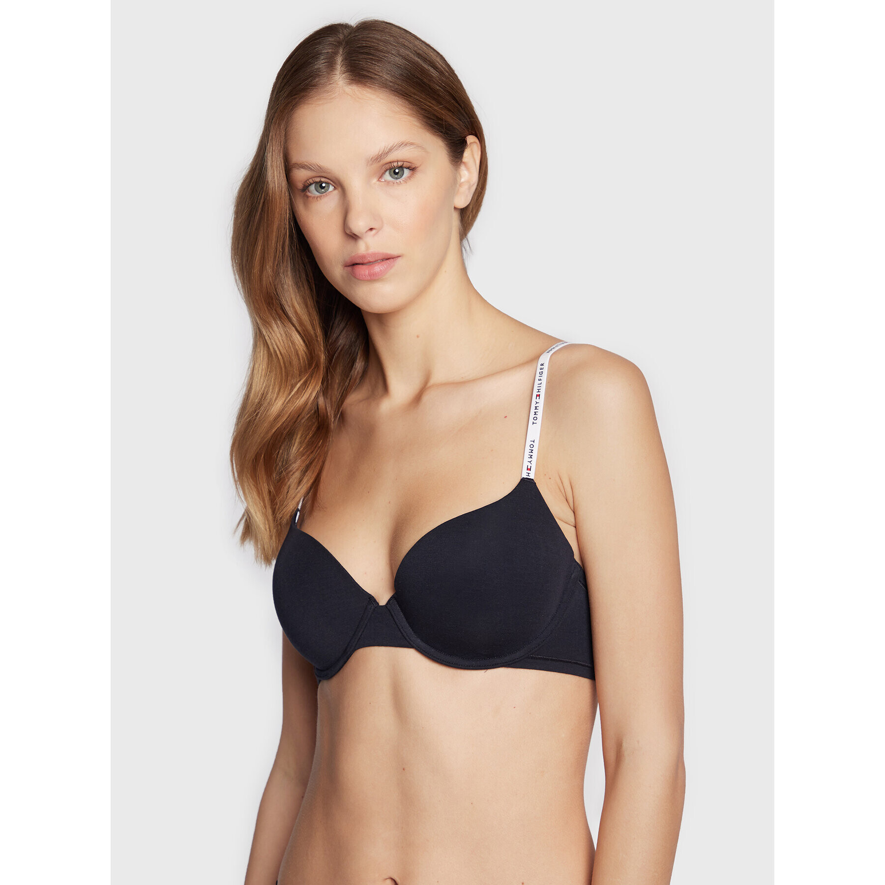 Tommy Hilfiger Sutien cu armătură UW0UW04027 Bleumarin - Pled.ro