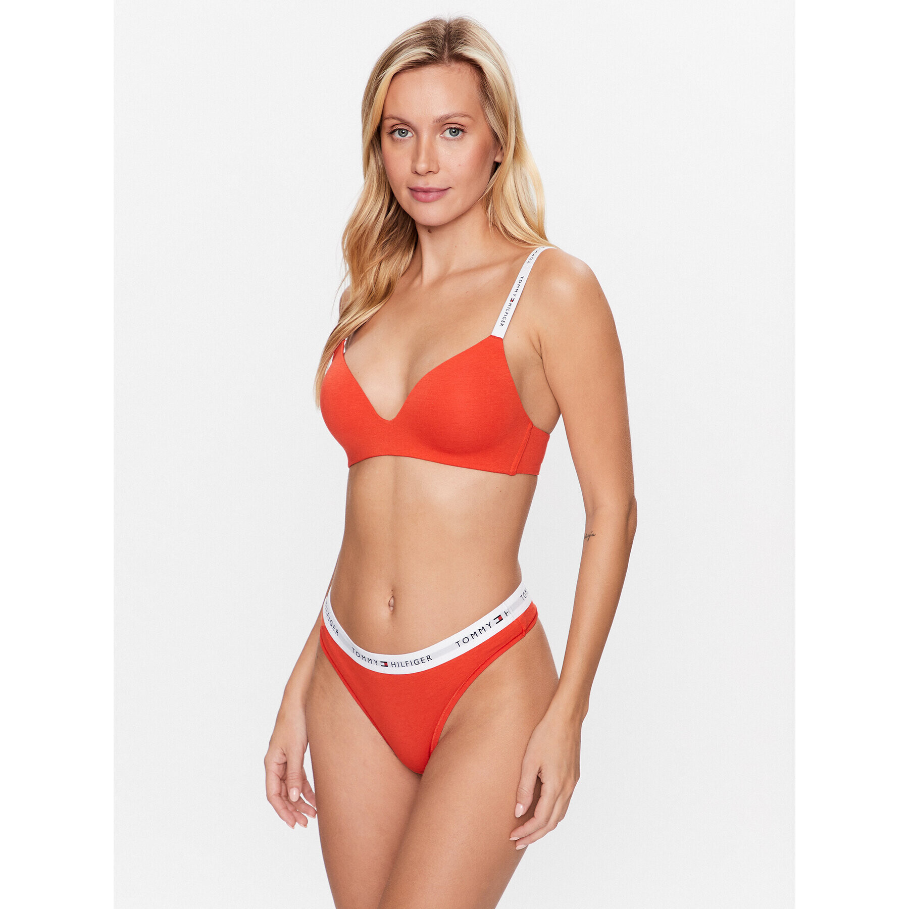 Tommy Hilfiger Sutien fără armătură UW0UW03821 Portocaliu - Pled.ro