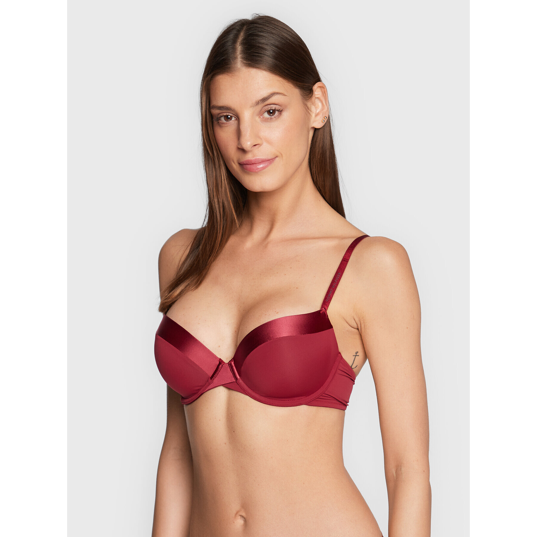 Tommy Hilfiger Sutien Push-up UW0UW03256 Vișiniu - Pled.ro