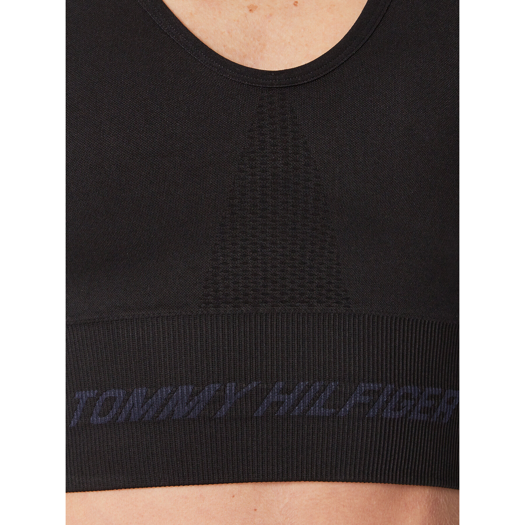 Tommy Hilfiger Sutien sport Intensity Shiny Seamless S10S101471 Negru - Pled.ro