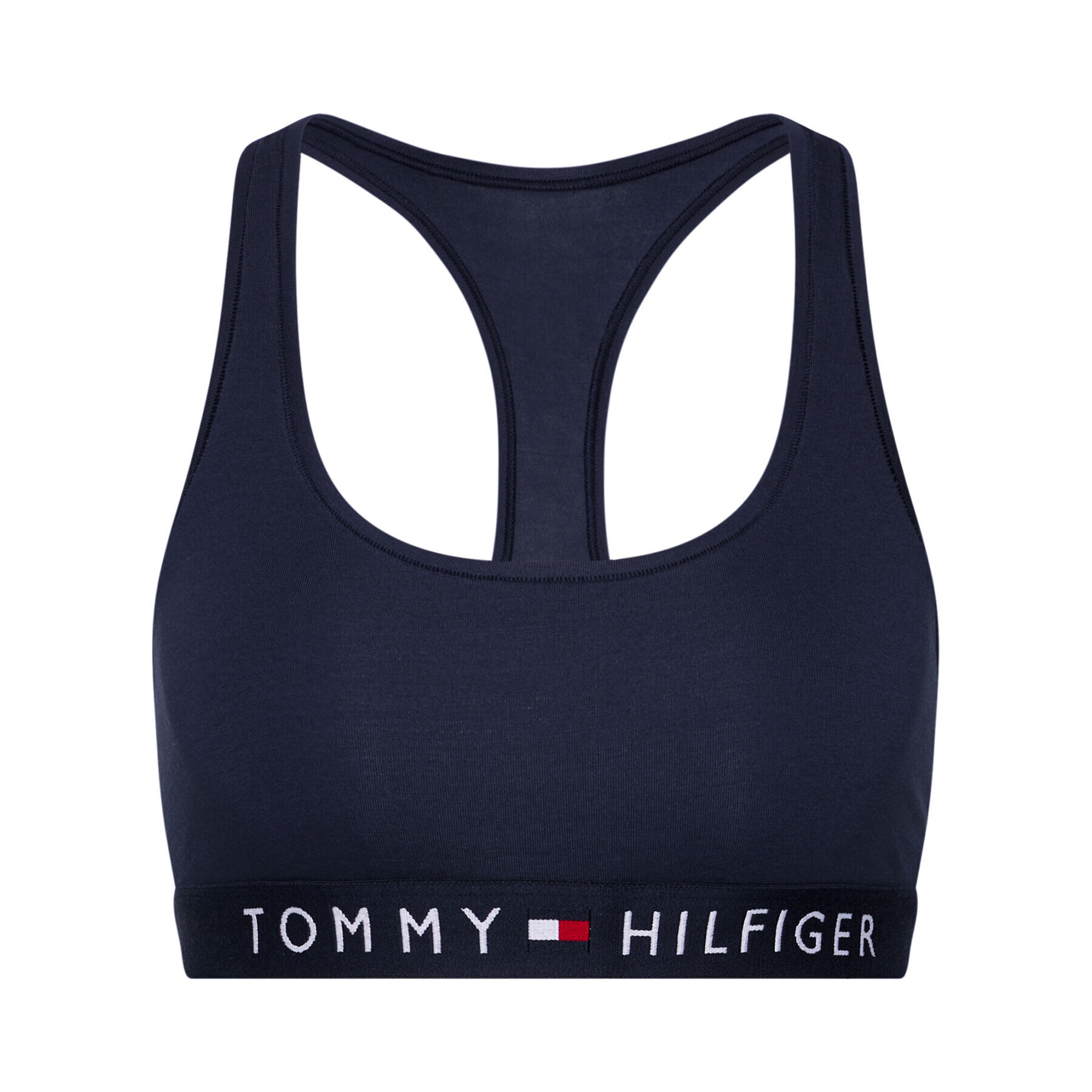 Tommy Hilfiger Sutien top Bralette UW0UW02037 Bleumarin - Pled.ro