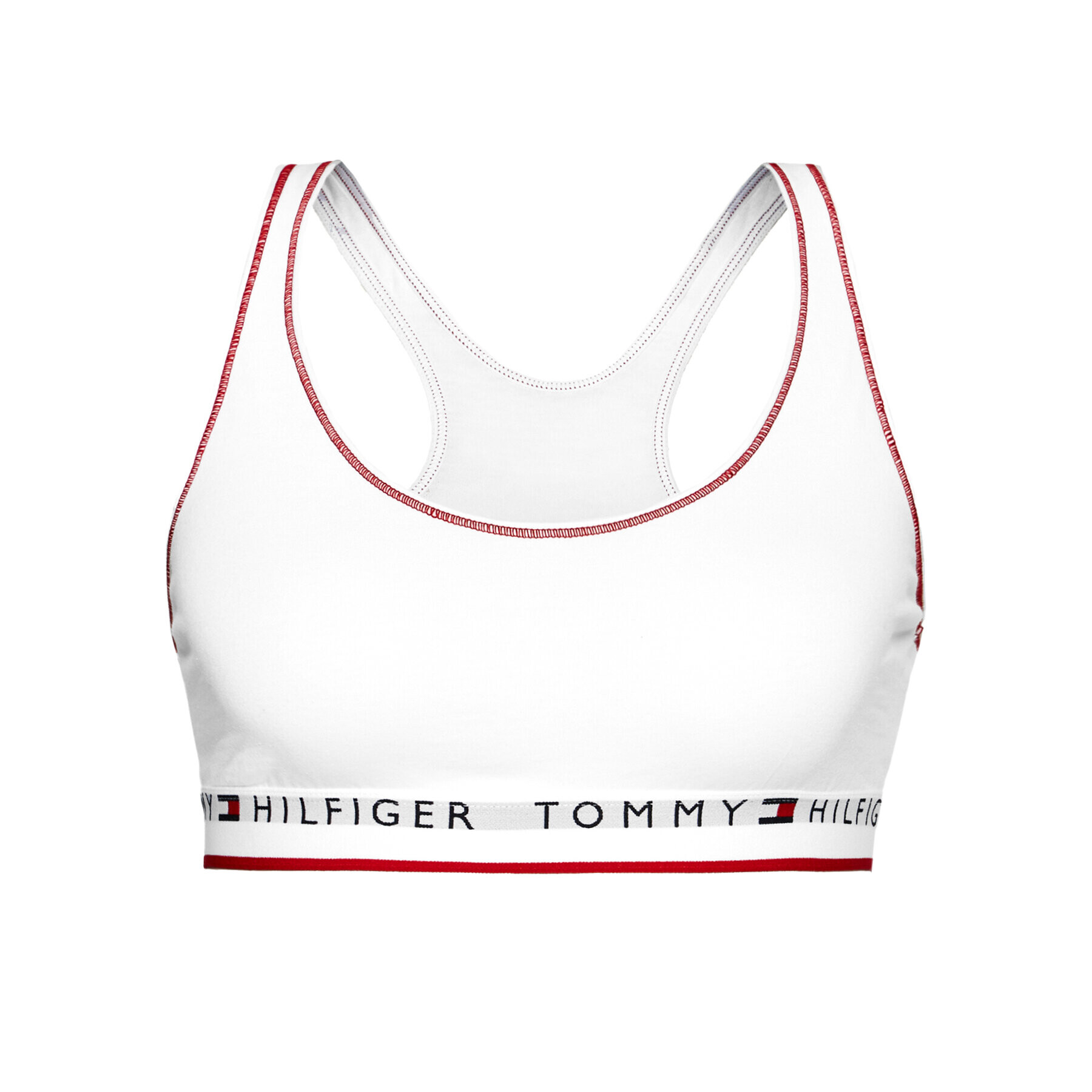 Tommy Hilfiger Sutien top Bralette UW0UW02743 Alb - Pled.ro