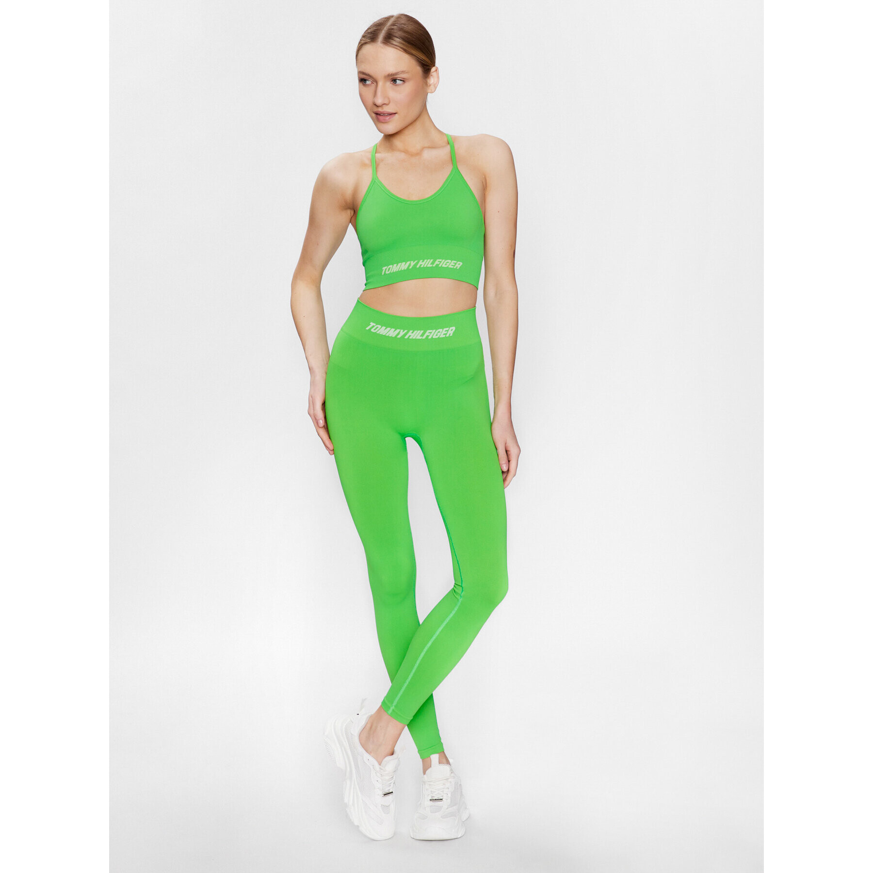 Tommy Hilfiger Sutien top Essentials S10S101628 Verde - Pled.ro