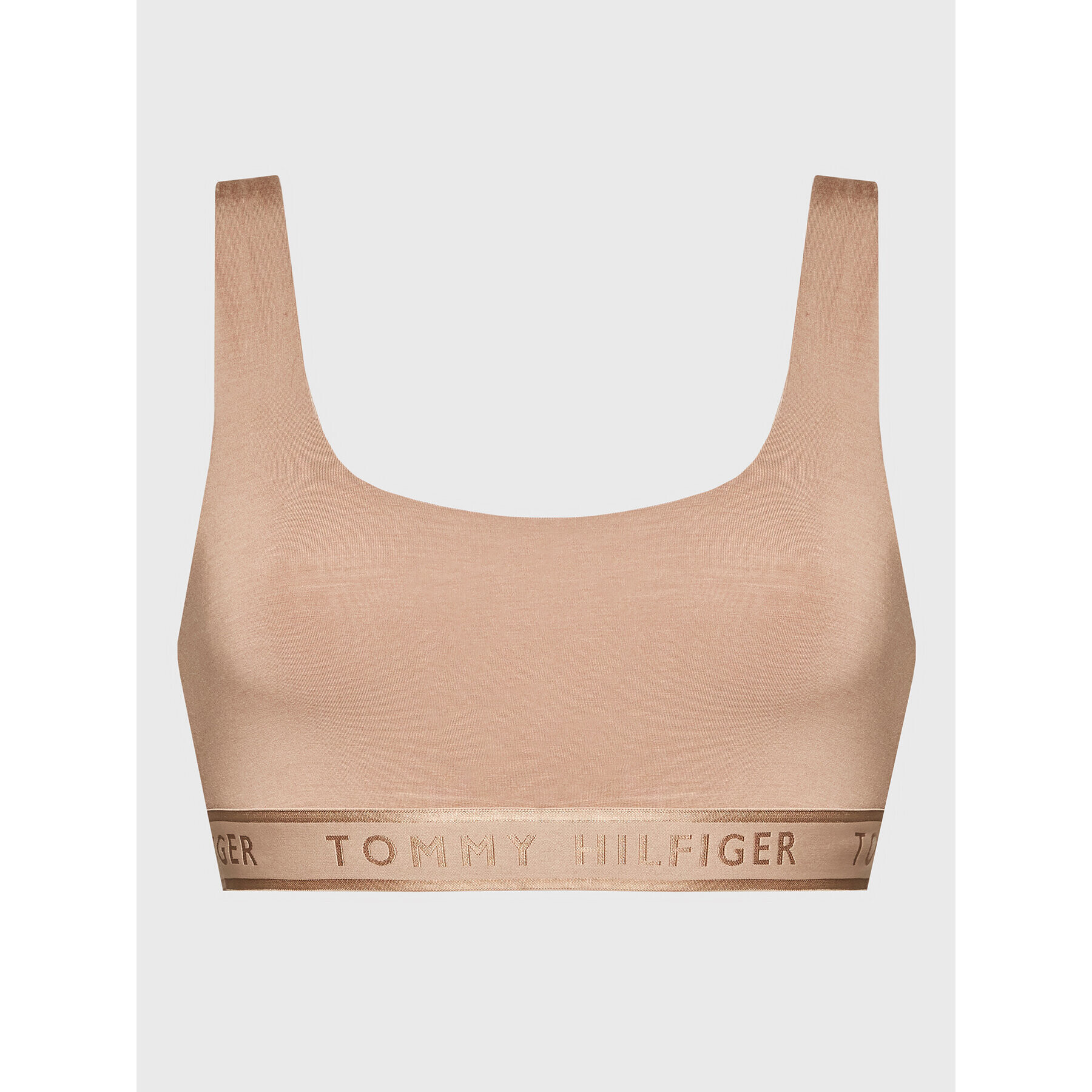 Tommy Hilfiger Sutien top Unlined UW0UW03804 Bej - Pled.ro