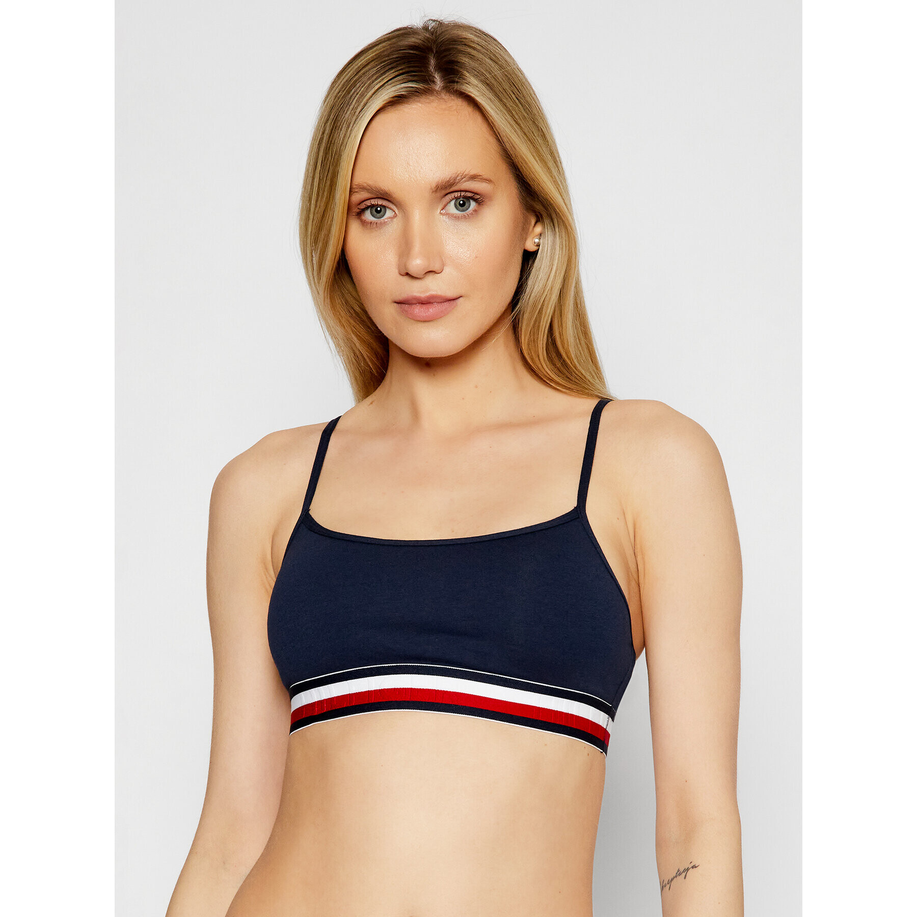 Tommy Hilfiger Sutien top UW0UW00425 Bleumarin - Pled.ro