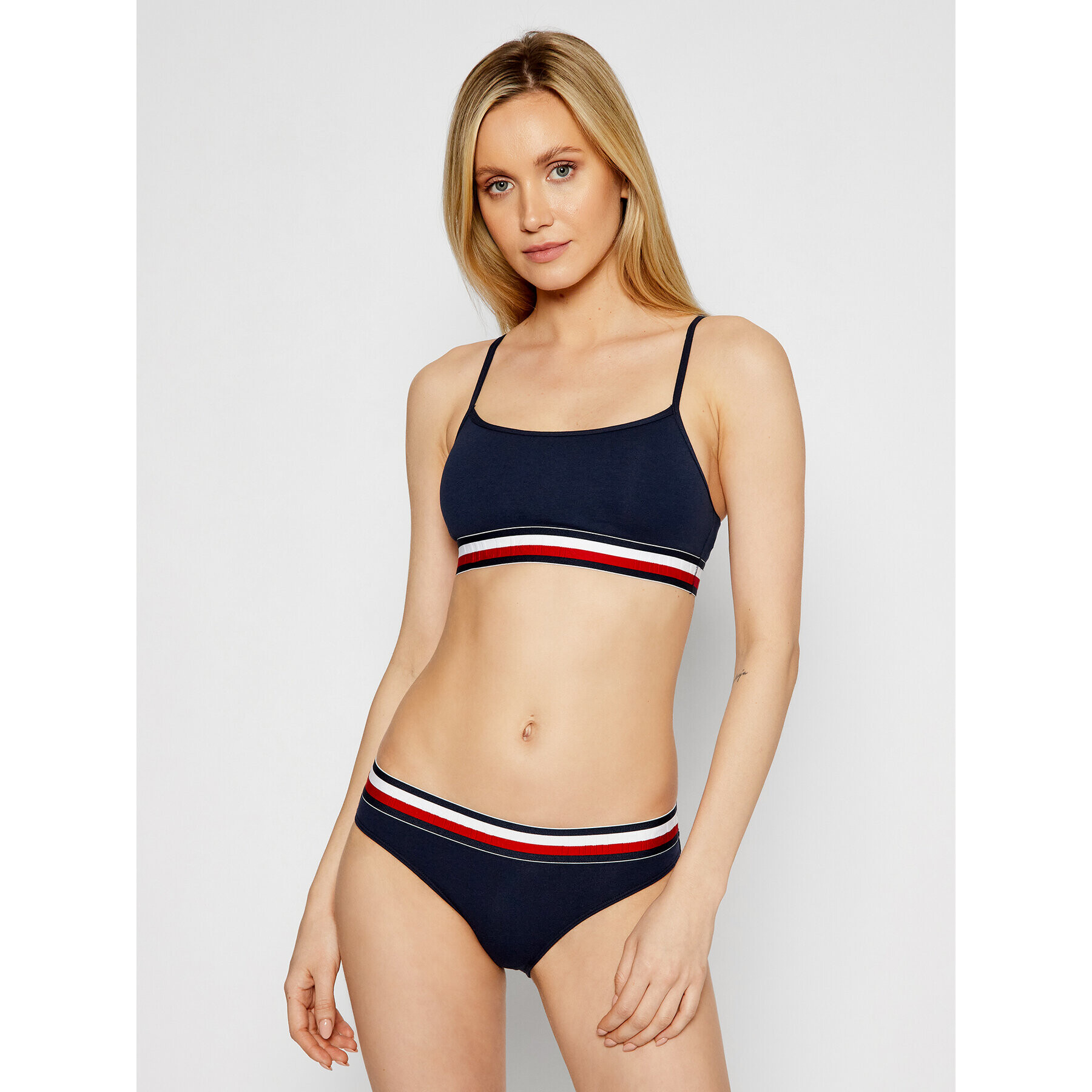 Tommy Hilfiger Sutien top UW0UW00425 Bleumarin - Pled.ro