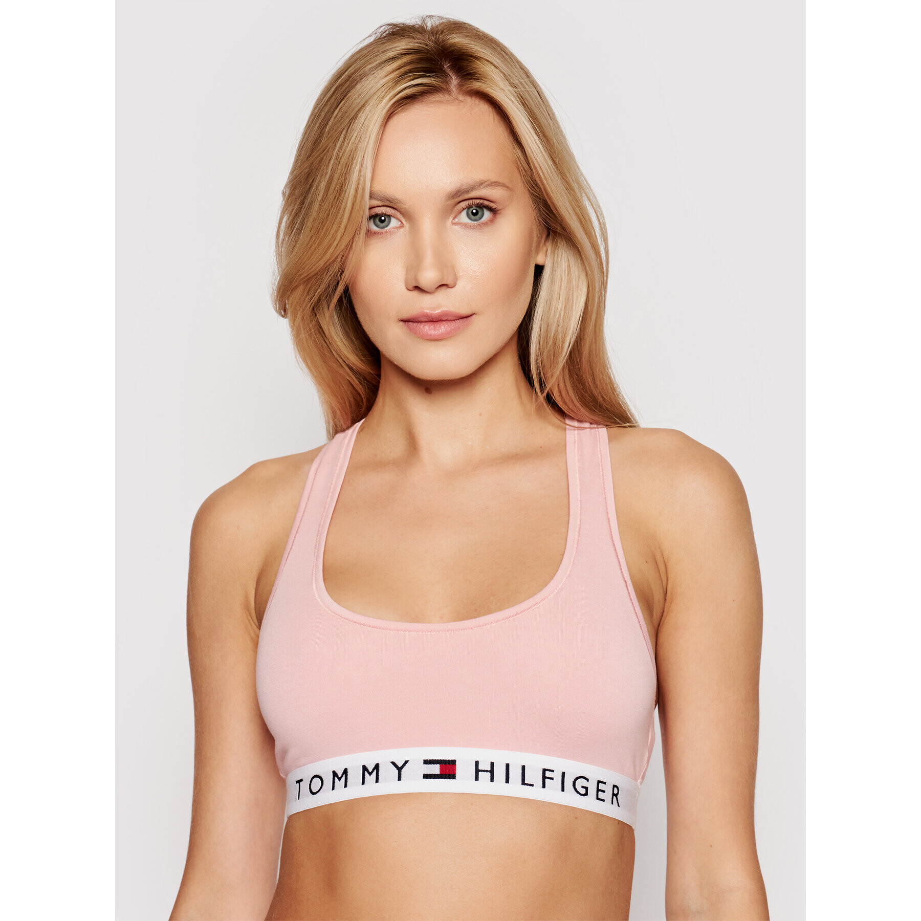 Tommy Hilfiger Sutien top UW0UW02037 Roz - Pled.ro