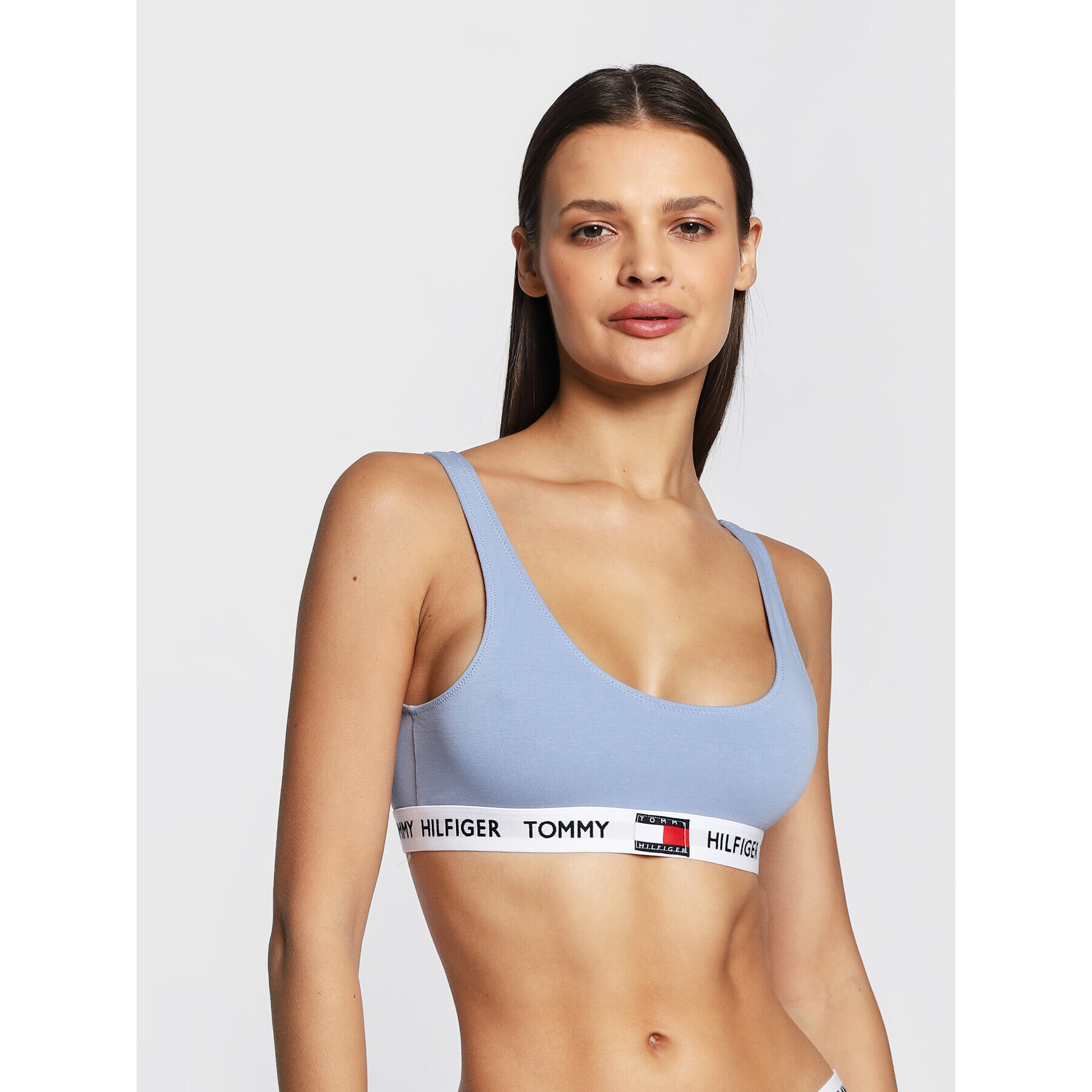 Tommy Hilfiger Sutien top UW0UW02225 Albastru - Pled.ro