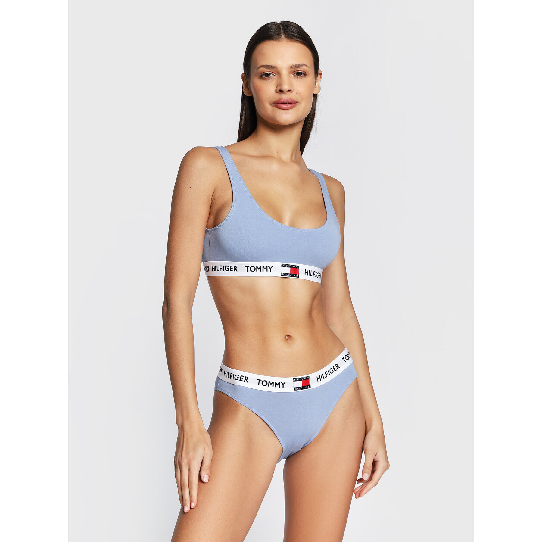 Tommy Hilfiger Sutien top UW0UW02225 Albastru - Pled.ro