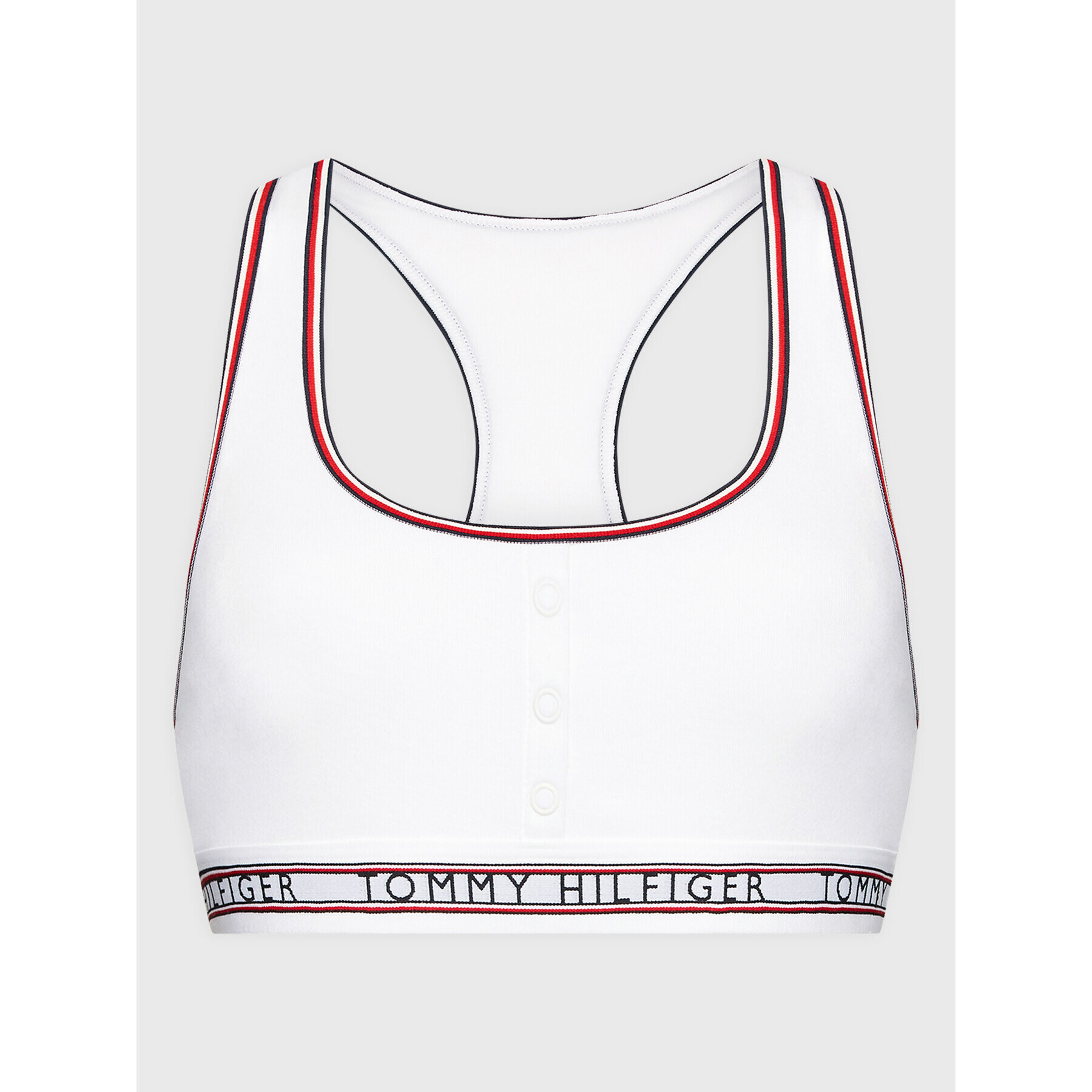 Tommy Hilfiger Sutien top UW0UW03503 Alb - Pled.ro