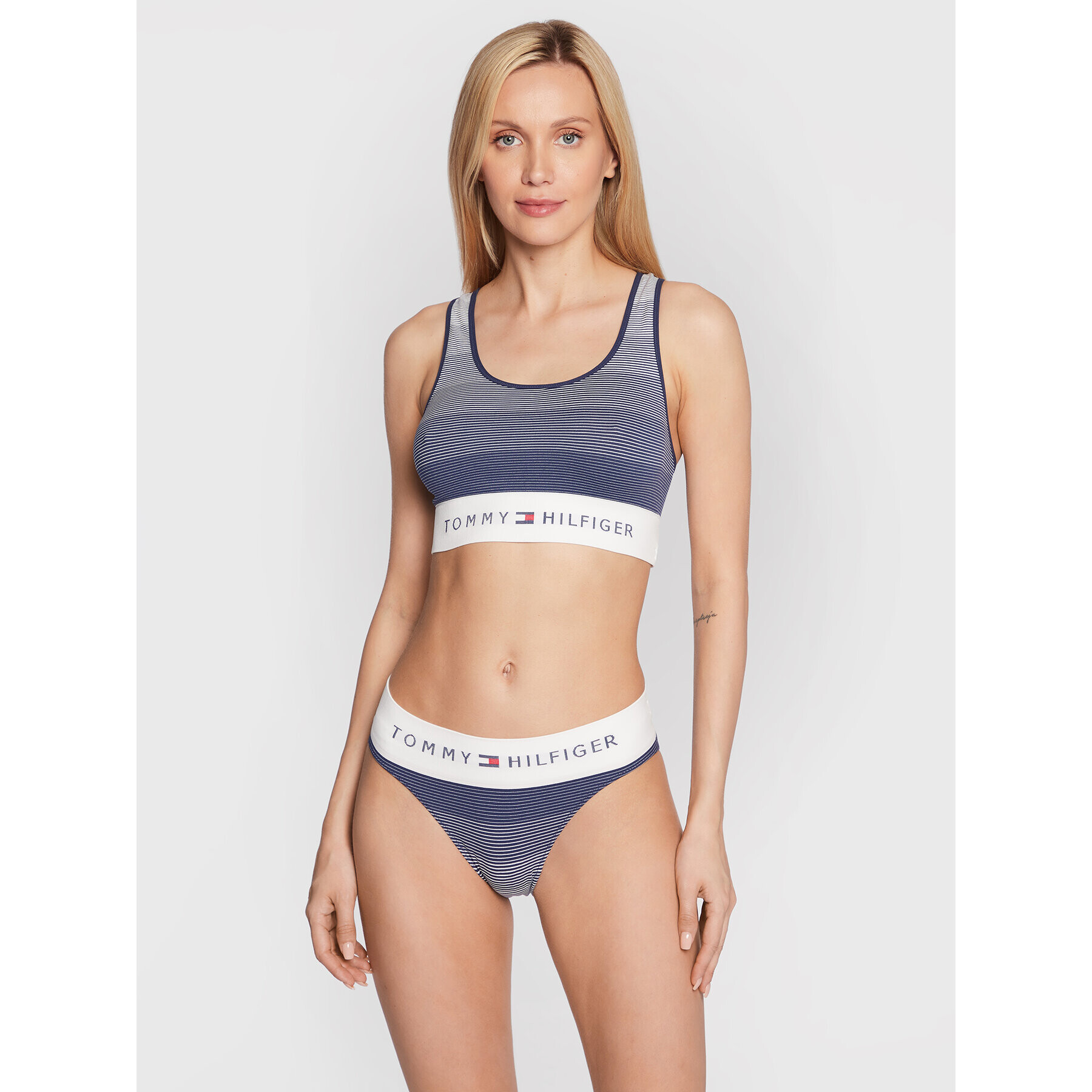 Tommy Hilfiger Sutien top UW0UW03572 Bleumarin - Pled.ro