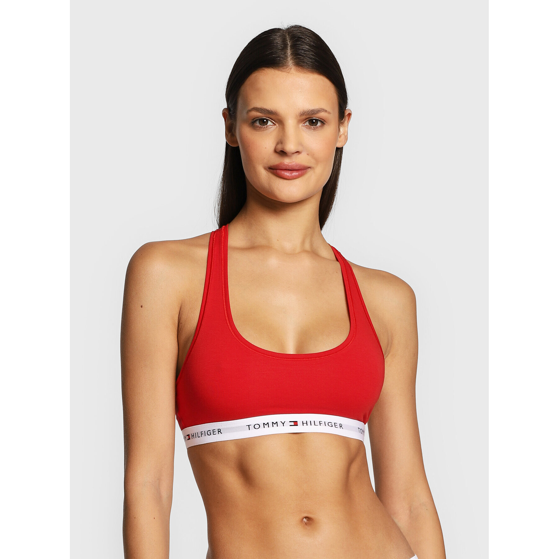 Tommy Hilfiger Sutien top UW0UW03820 Roșu - Pled.ro