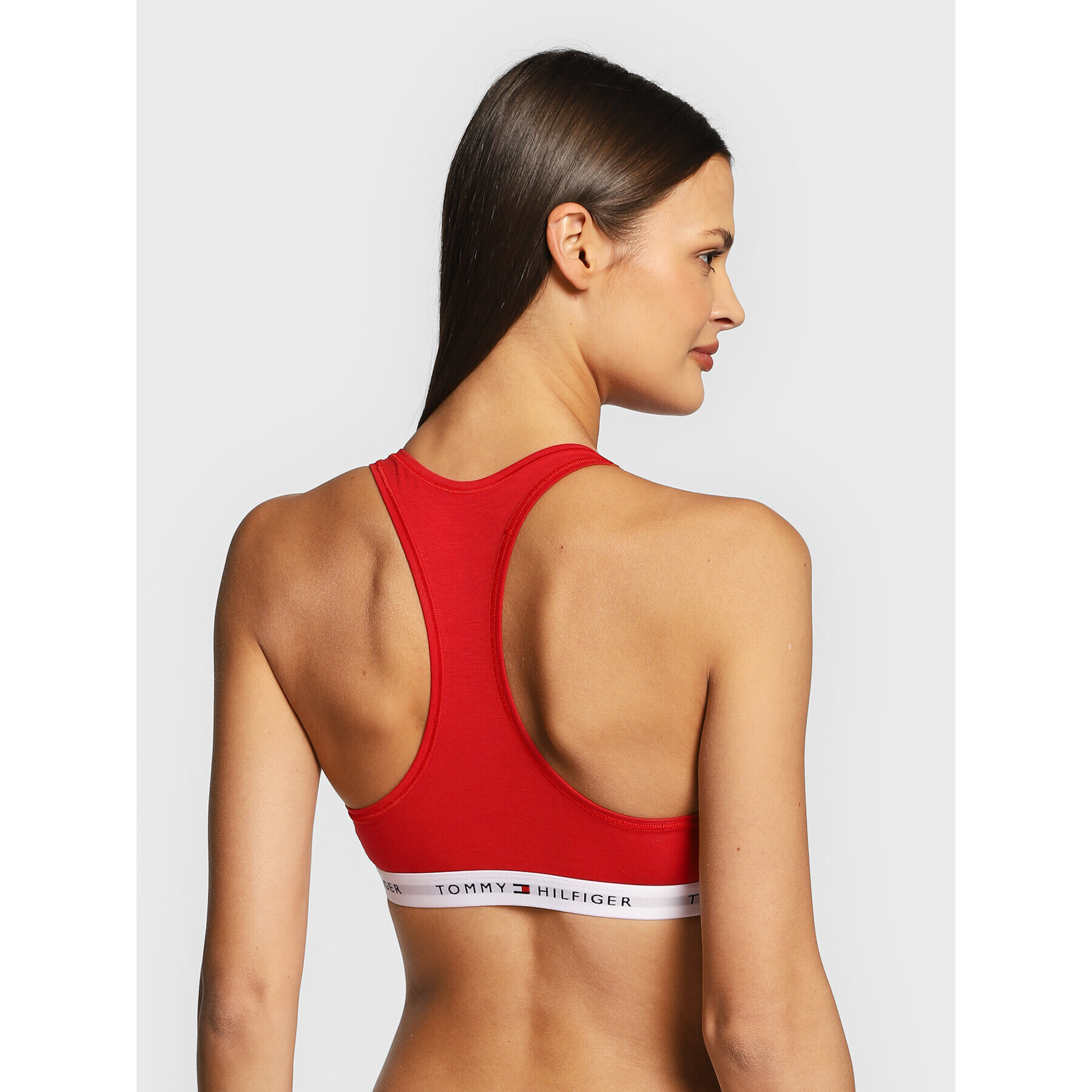 Tommy Hilfiger Sutien top UW0UW03820 Roșu - Pled.ro