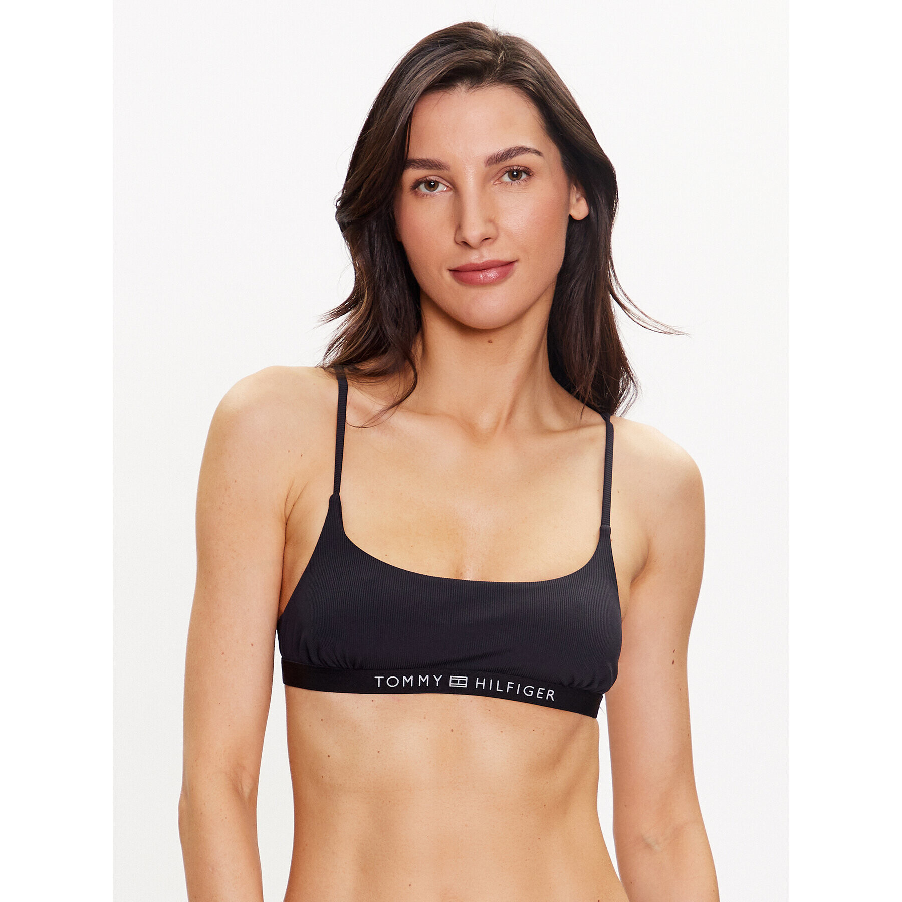 Tommy Hilfiger Sutien top UW0UW04533 Negru - Pled.ro