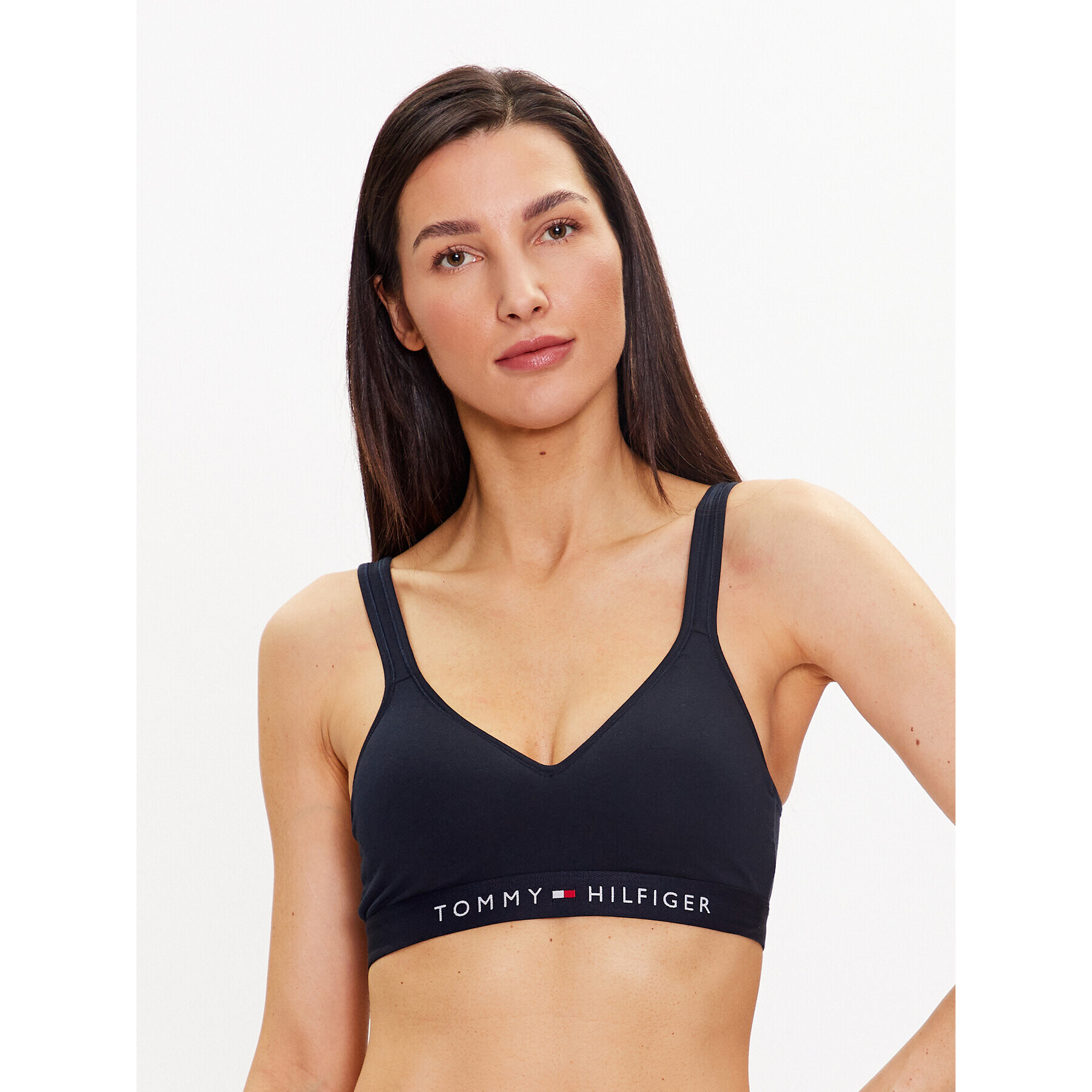 Tommy Hilfiger Sutien top UW0UW04612 Bleumarin - Pled.ro