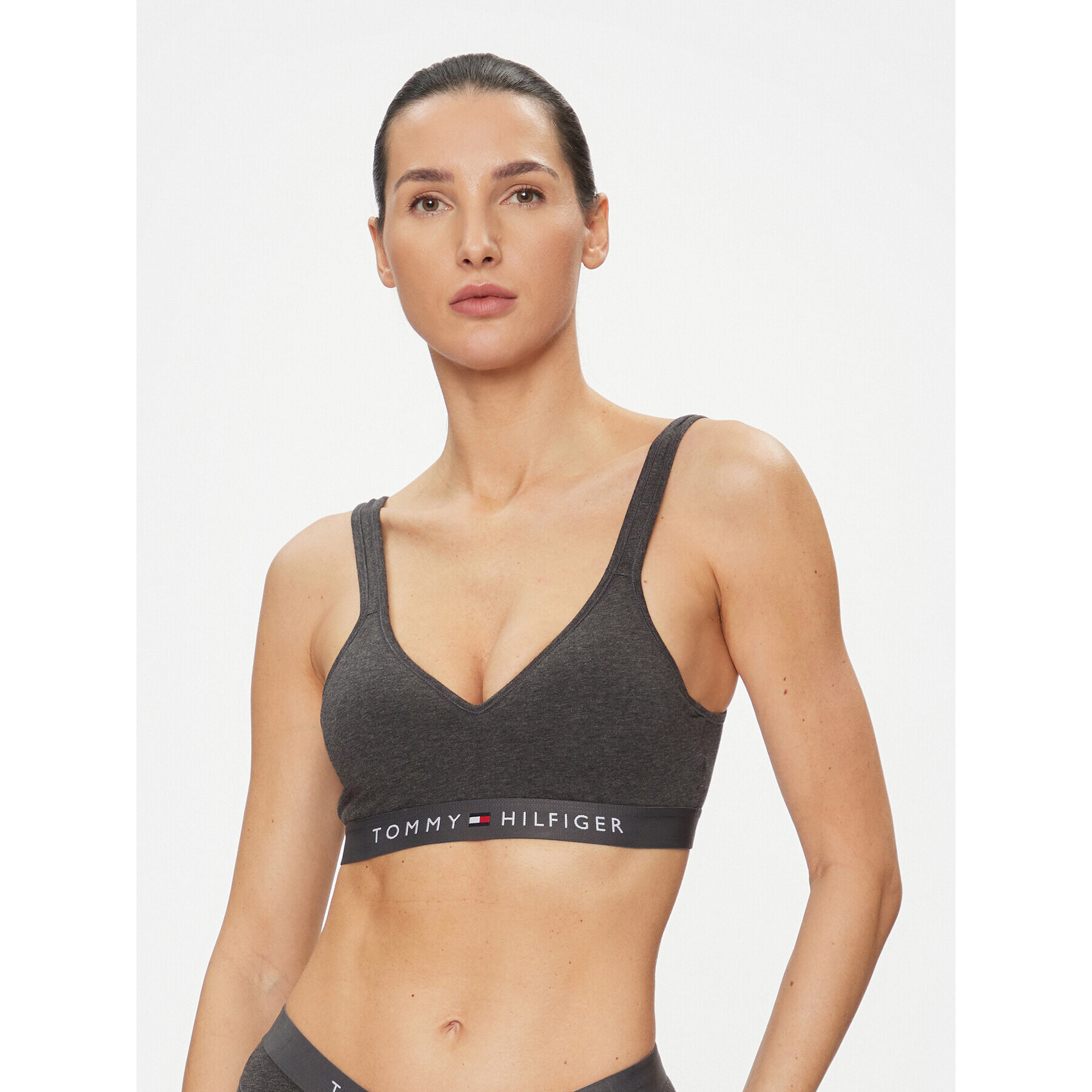 Tommy Hilfiger Sutien top UW0UW04612 Gri - Pled.ro